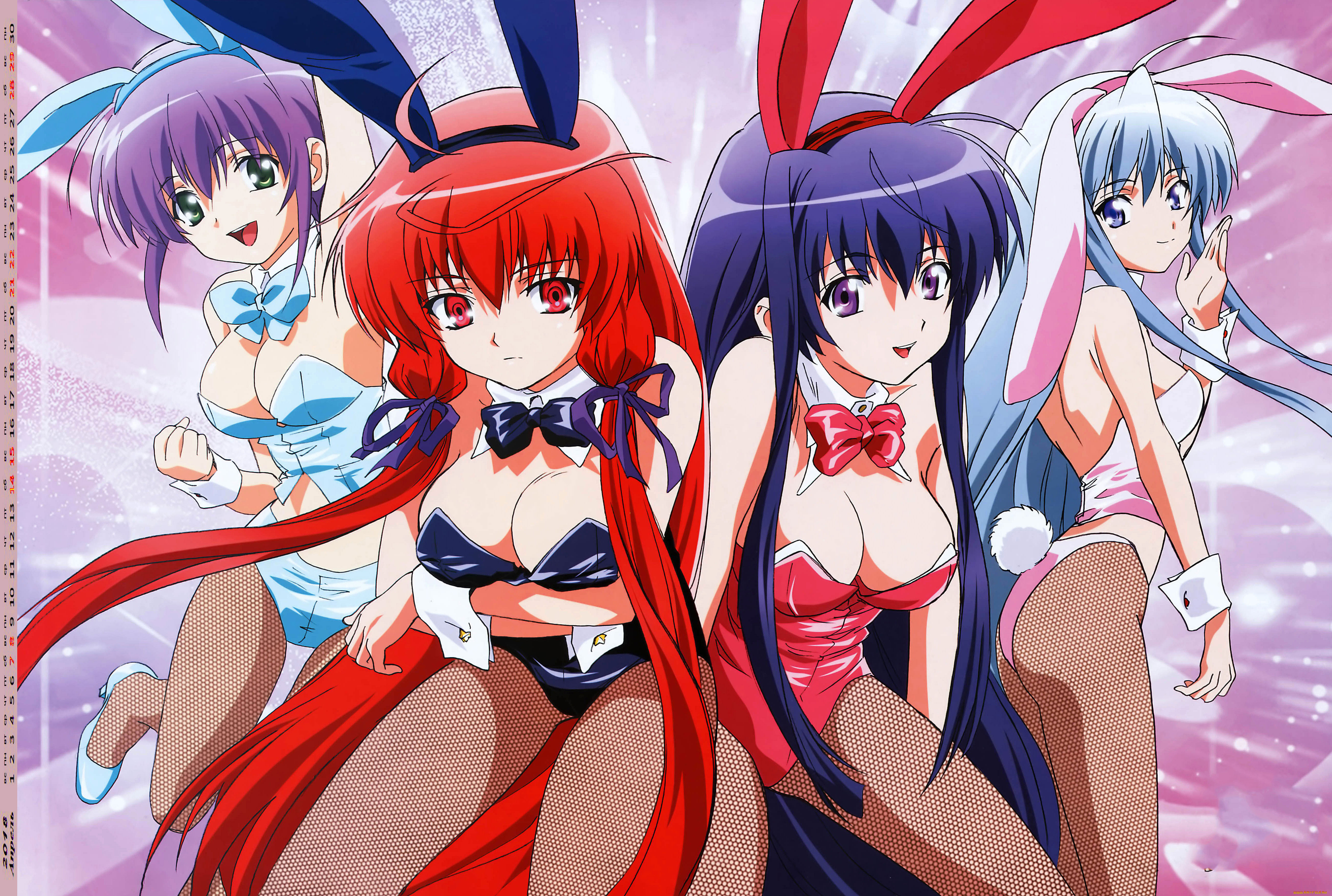 календари, аниме, взгляд, девушка