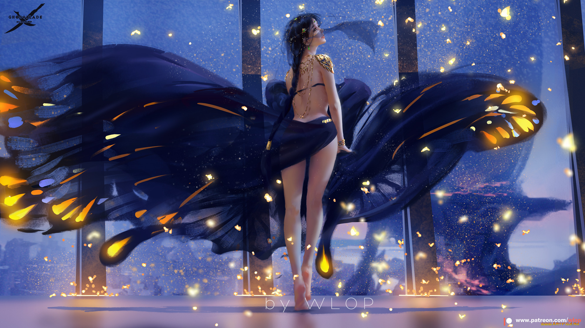 фэнтези, _ghost, blade, , , призрачный, клинок, девушка