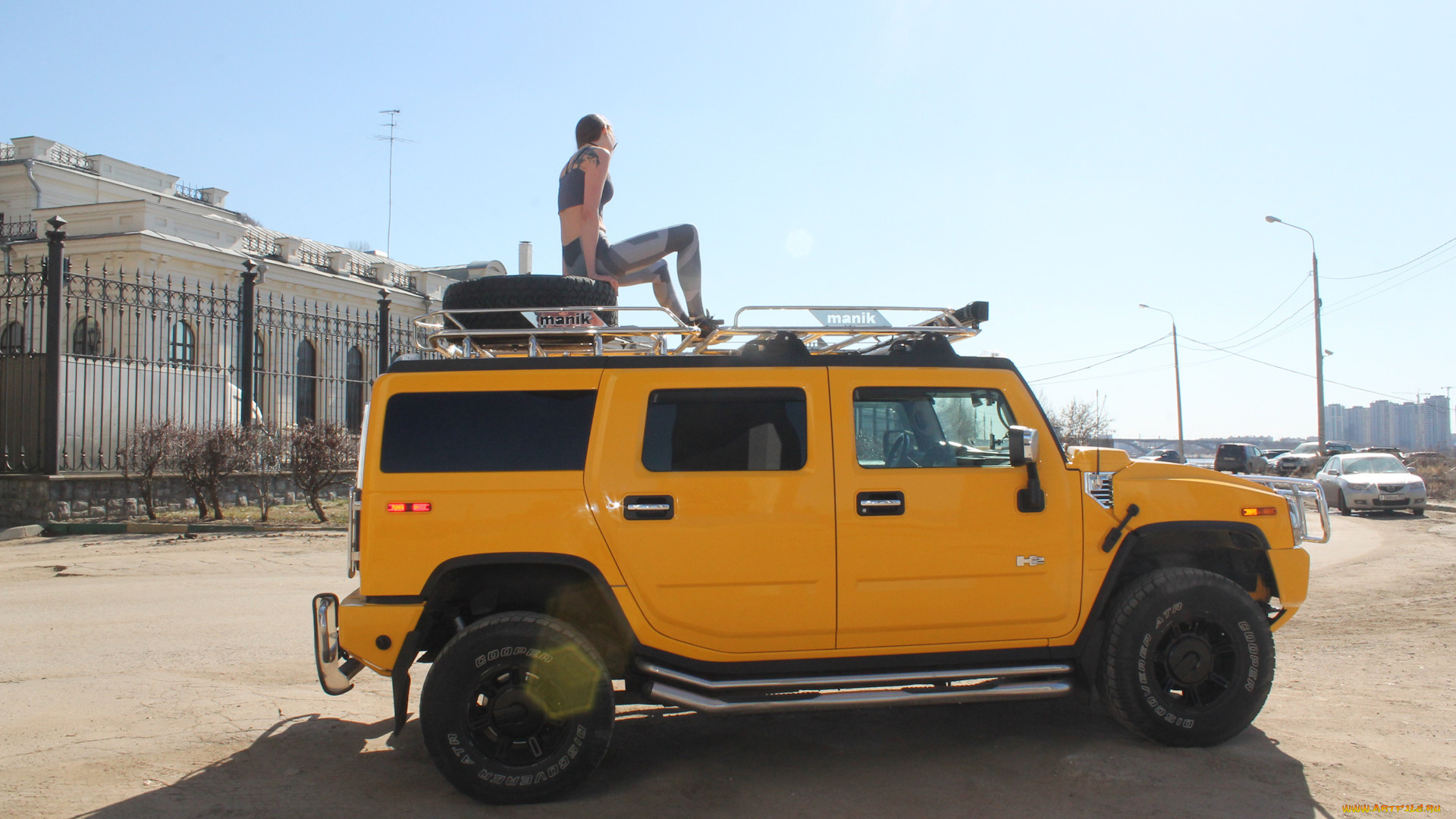 автомобили, -авто, с, девушками, hummer, h2