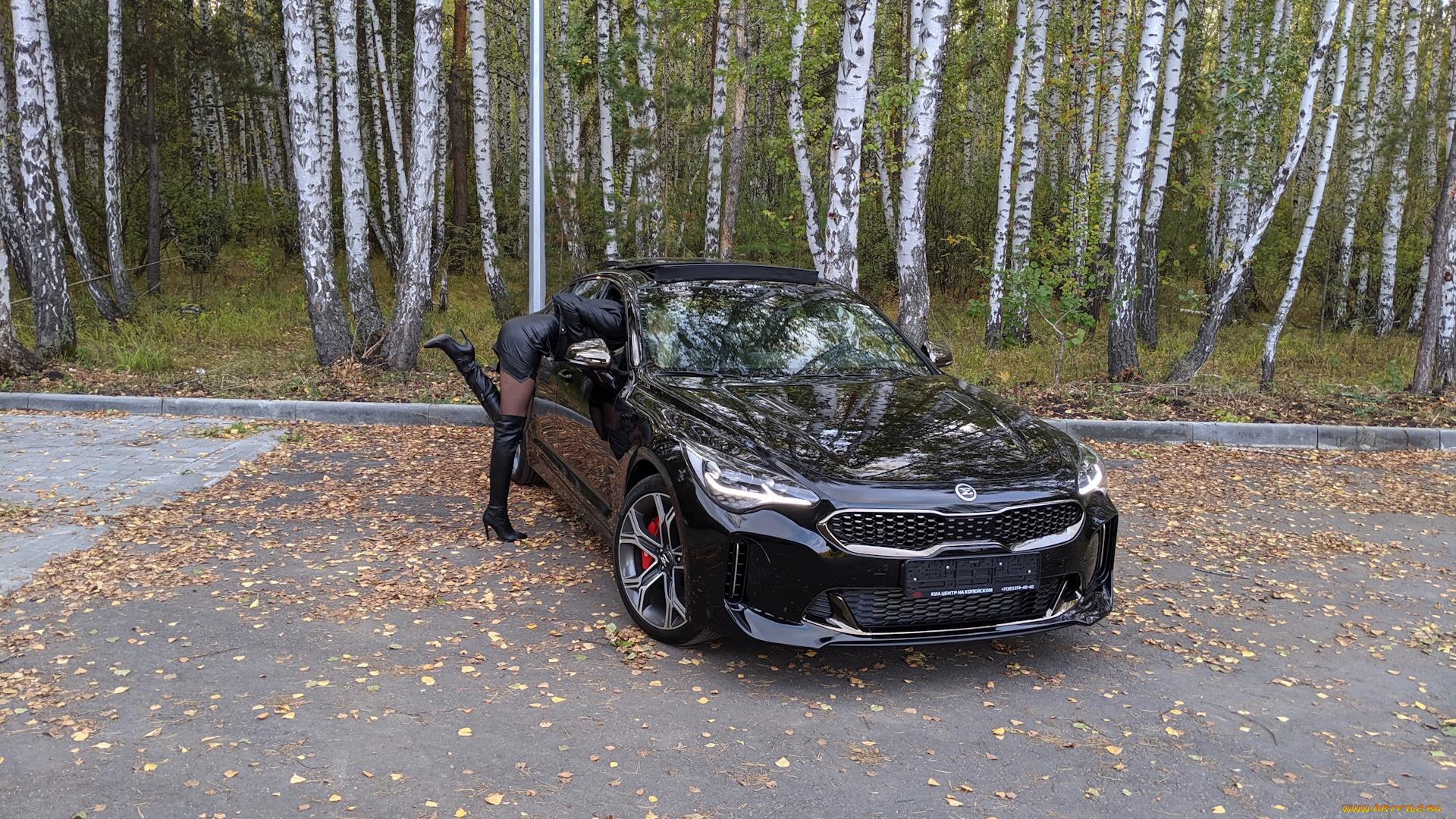 автомобили, -авто, с, девушками, kia, stinger