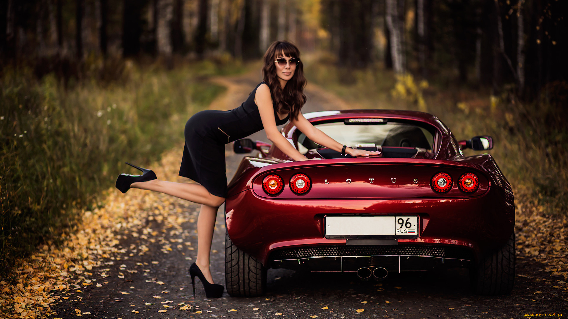 автомобили, -авто, с, девушками, lotus