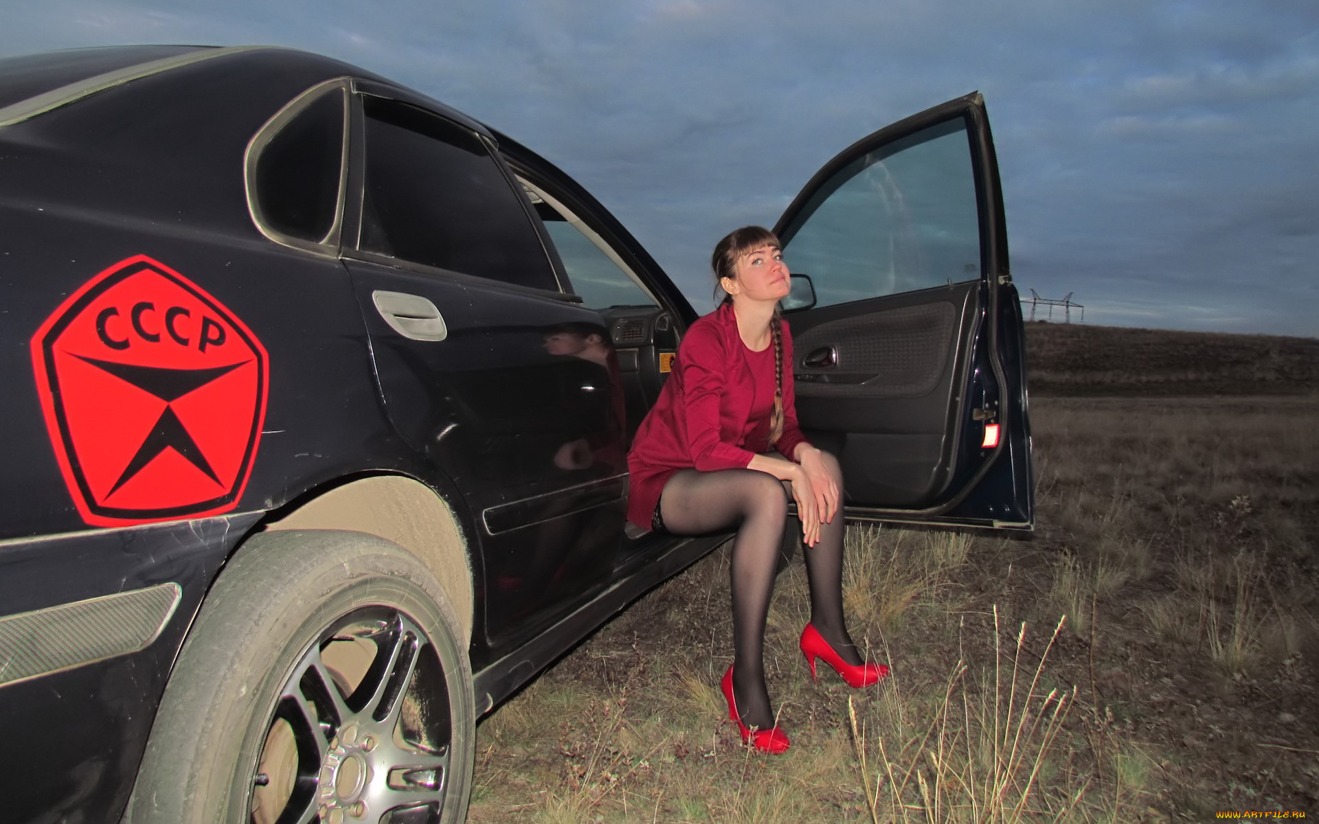 автомобили, -авто, с, девушками, volvo, s40, i