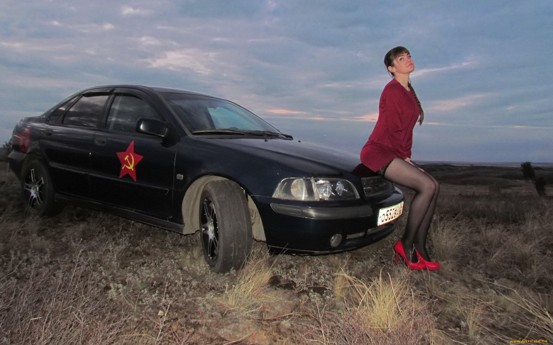 автомобили, -авто, с, девушками, volvo, s40, i