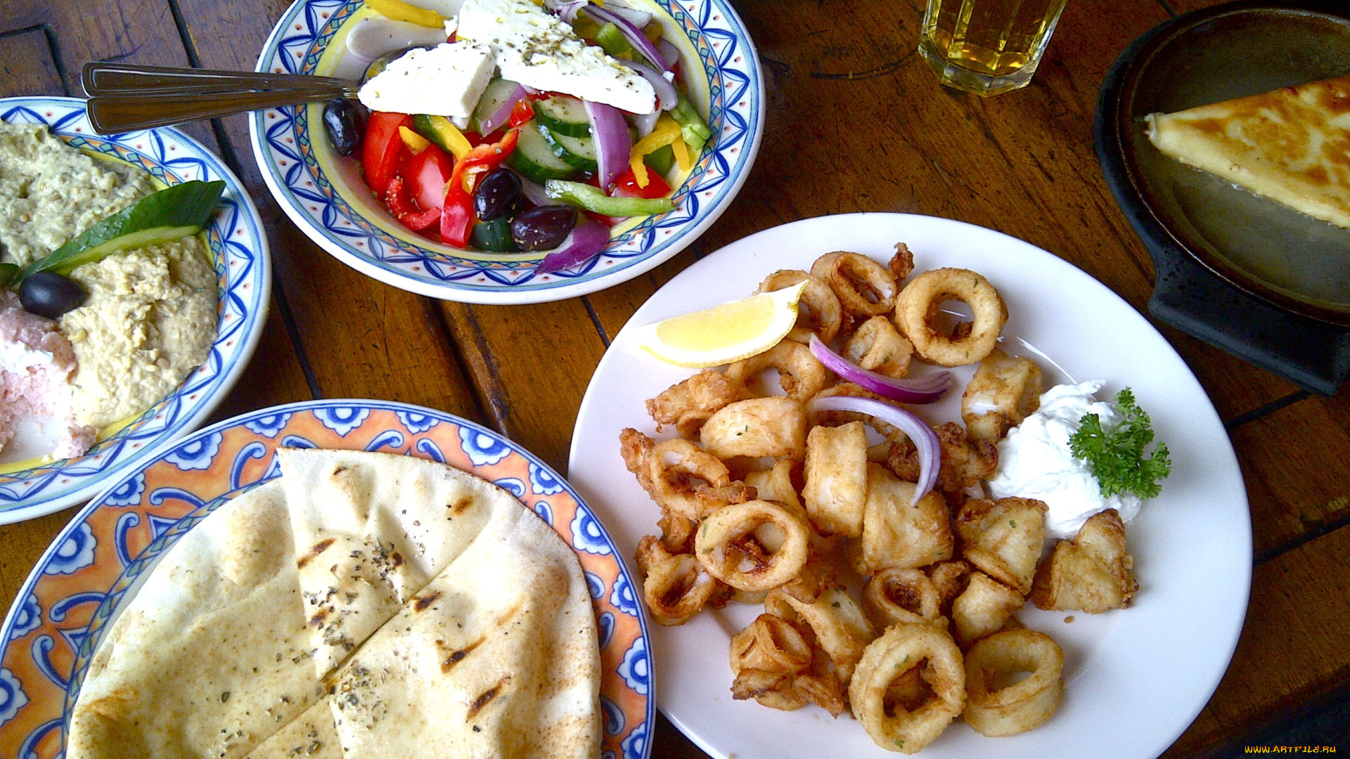 еда, разное, греческая, кухня