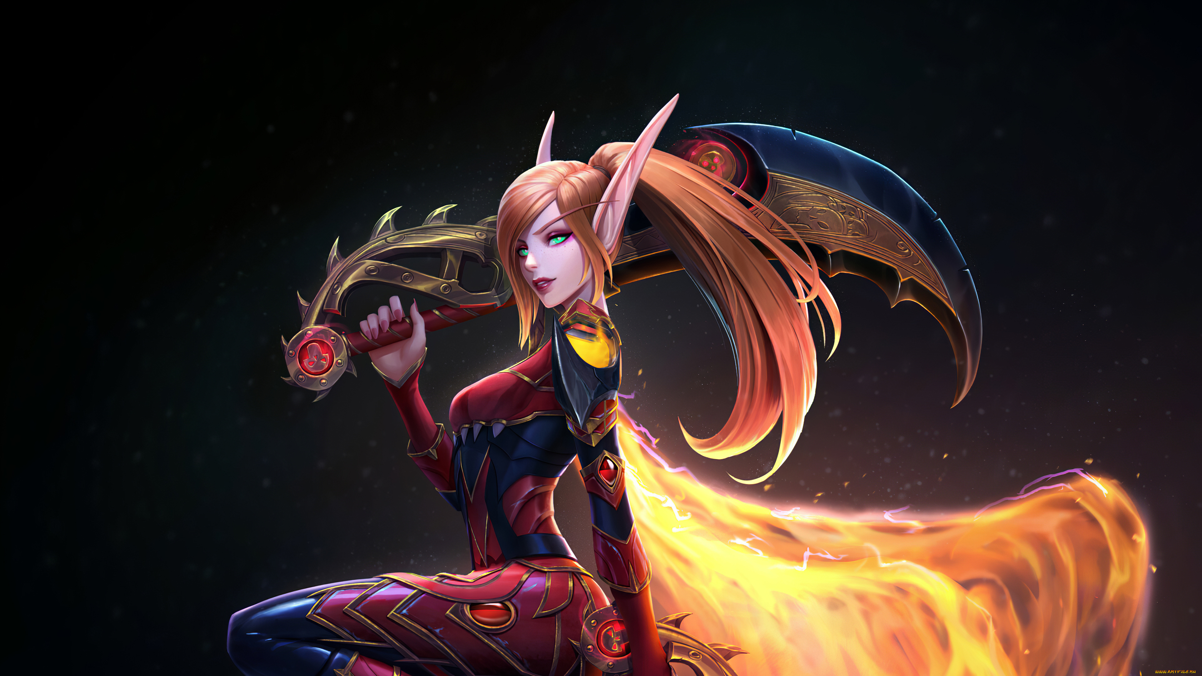 фэнтези, эльфы, девушка