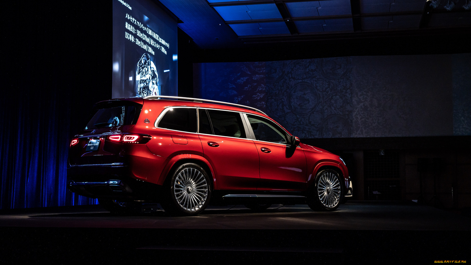 автомобили, mercedes-benz, mercedes, maybach, gls, вид, сзади, экстерьер, новый, красный, роскошные, мерседес, майбах