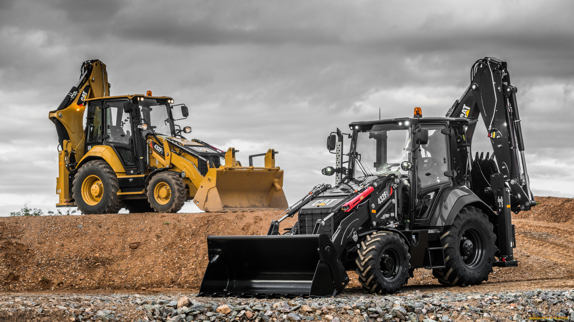 техника, фронтальные, погрузчики, caterpillar