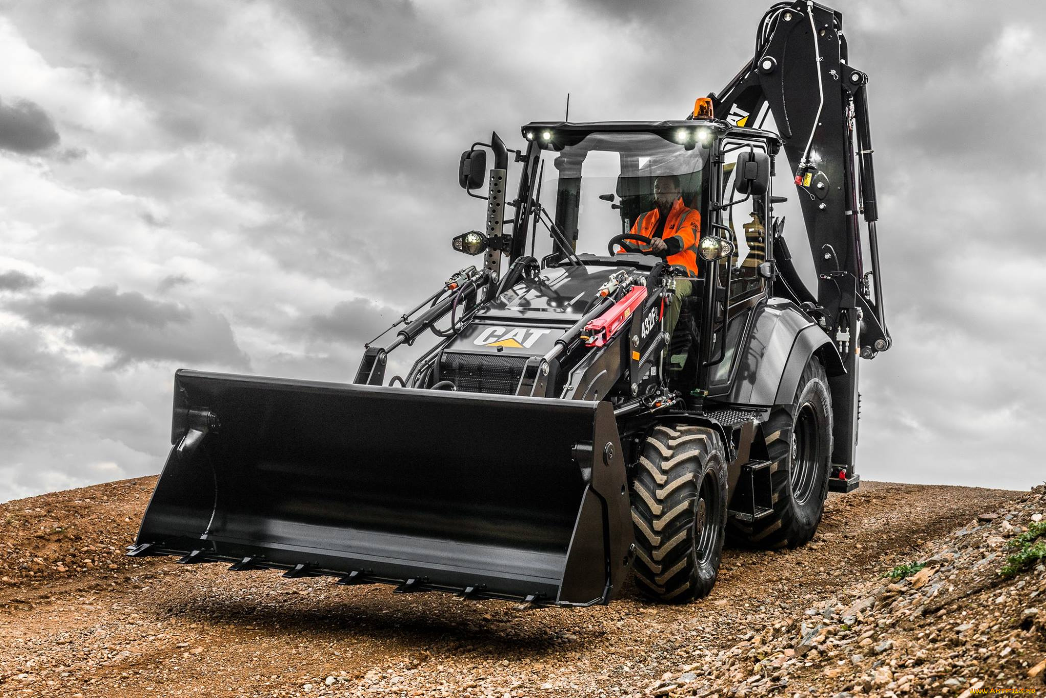 техника, фронтальные, погрузчики, catetpillar