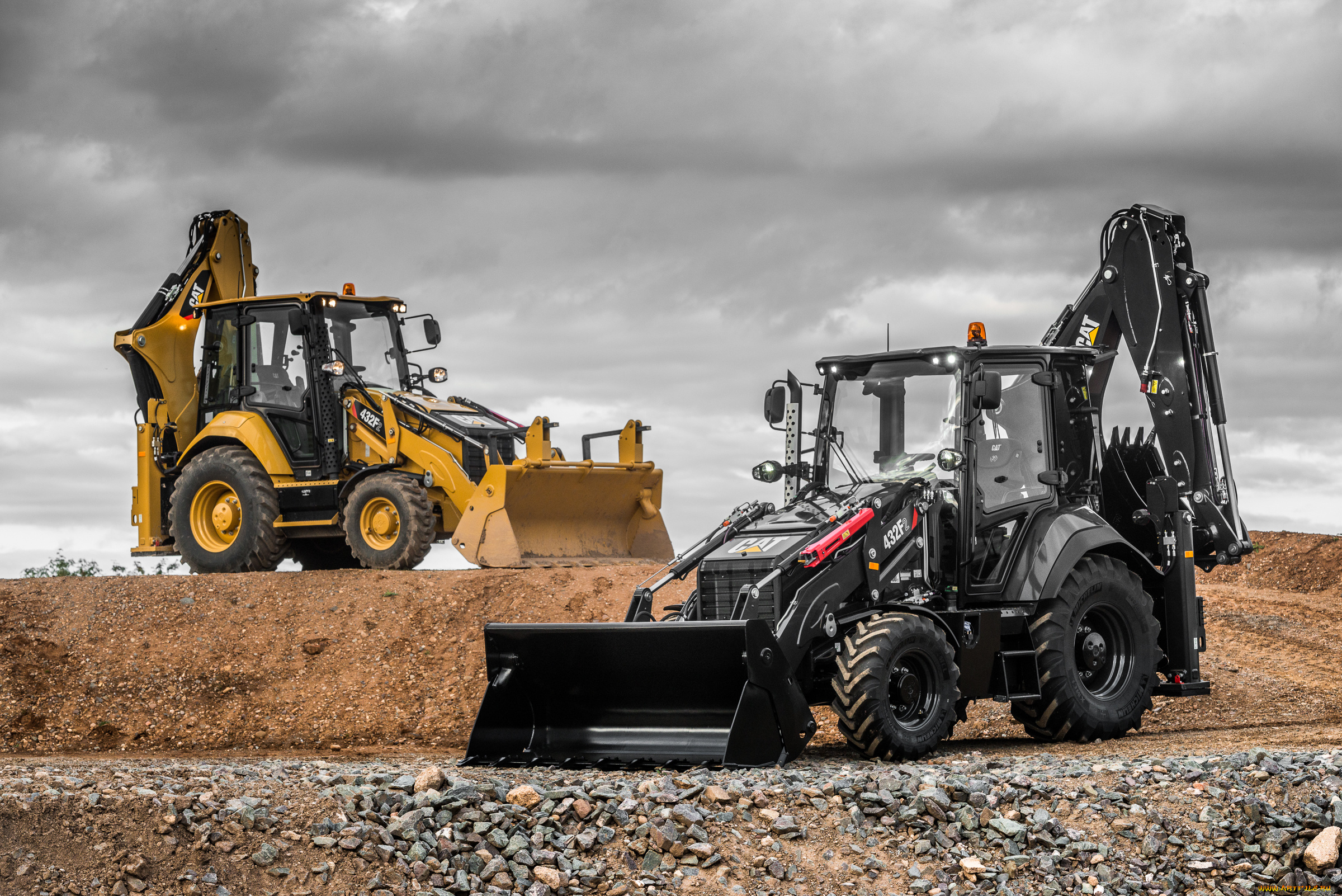 техника, фронтальные, погрузчики, caterpillar