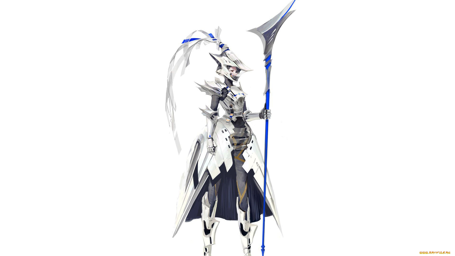 аниме, оружие, , техника, , технологии, девушка, рыцарь, доспехи