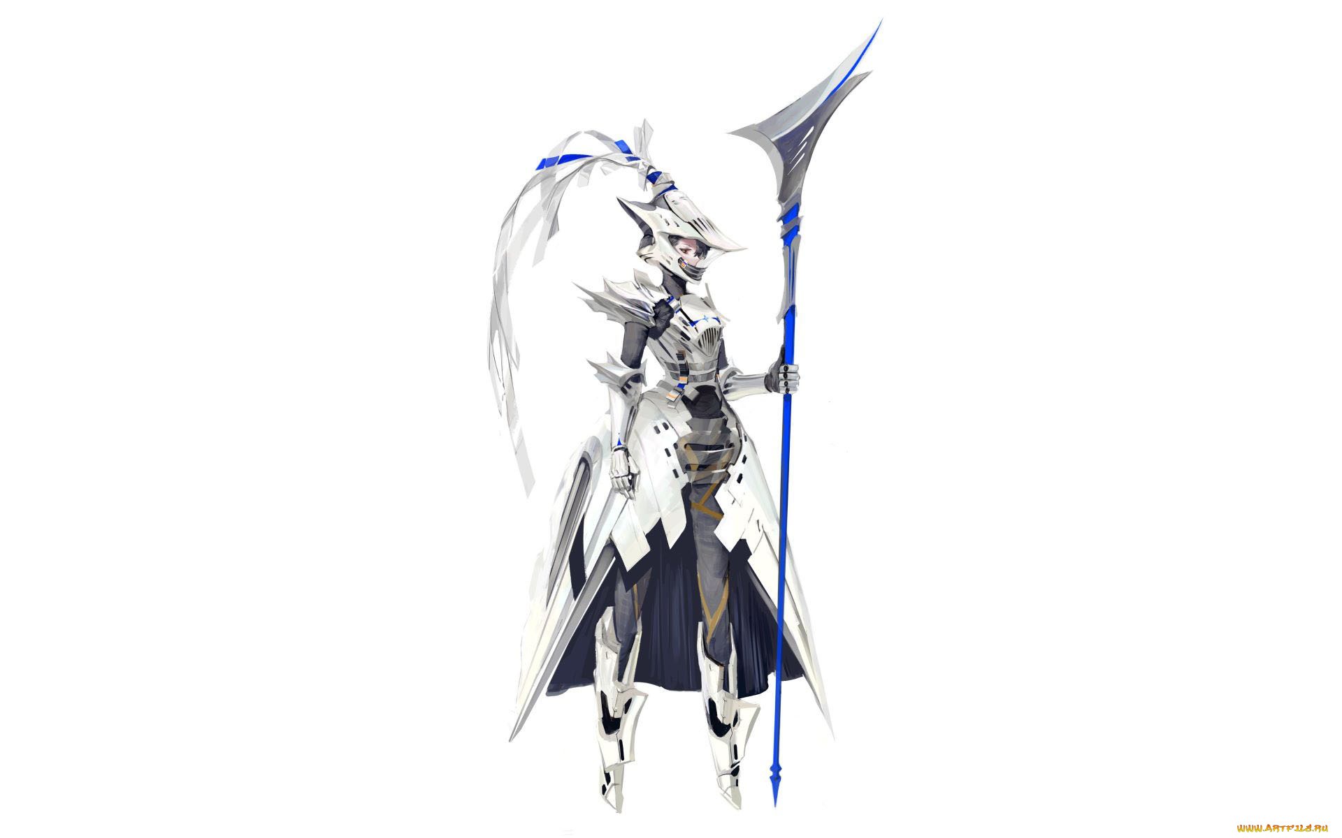 аниме, оружие, , техника, , технологии, девушка, рыцарь, доспехи