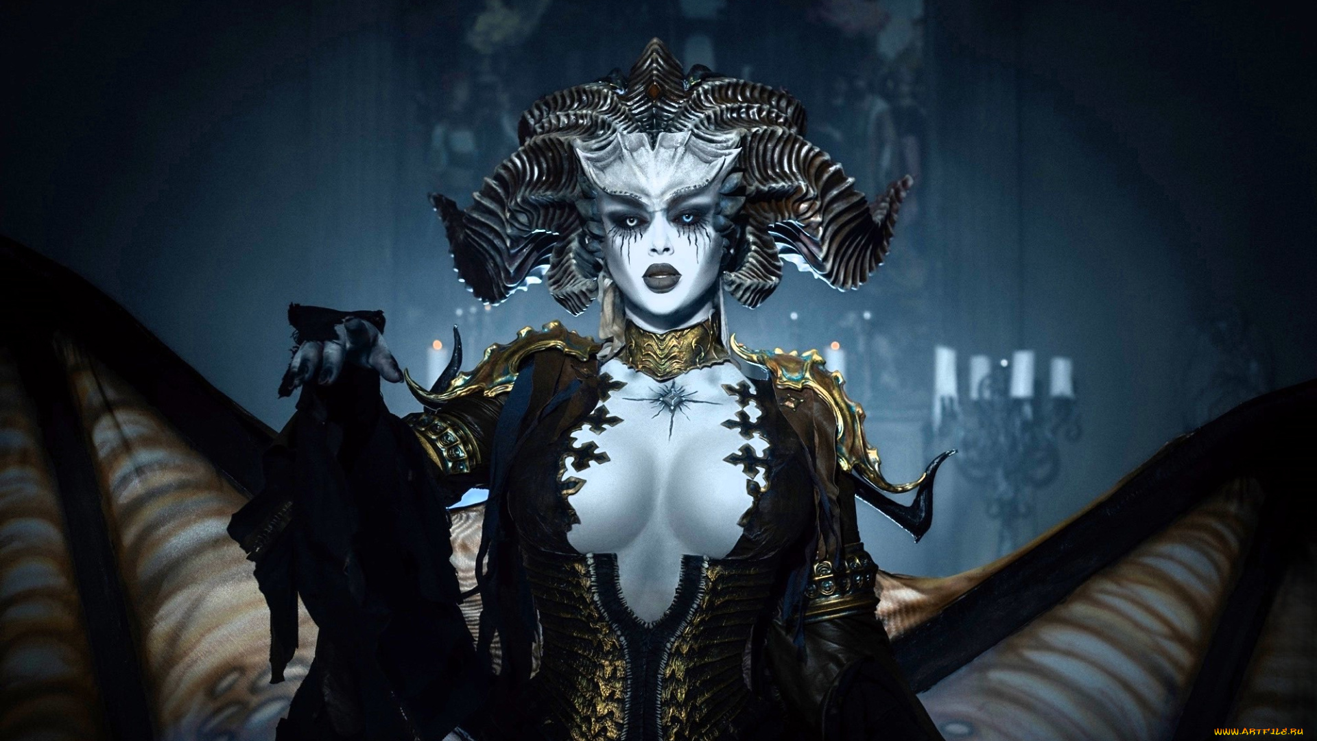 девушки, мария, давыдова, , lady, melamory, образ, костюм, косплей, наряд, рога, крылья