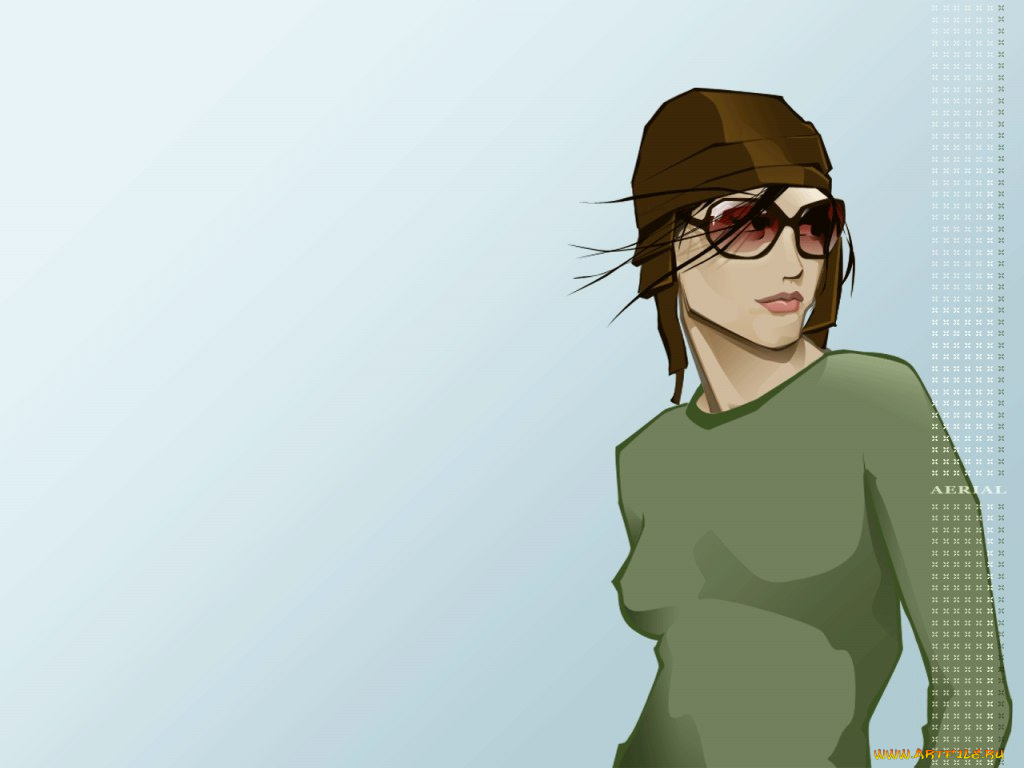 ветер, векторная, графика