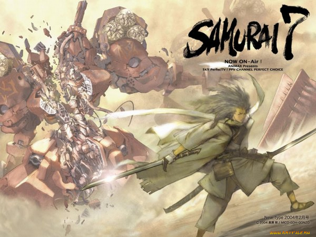 аниме, samurai