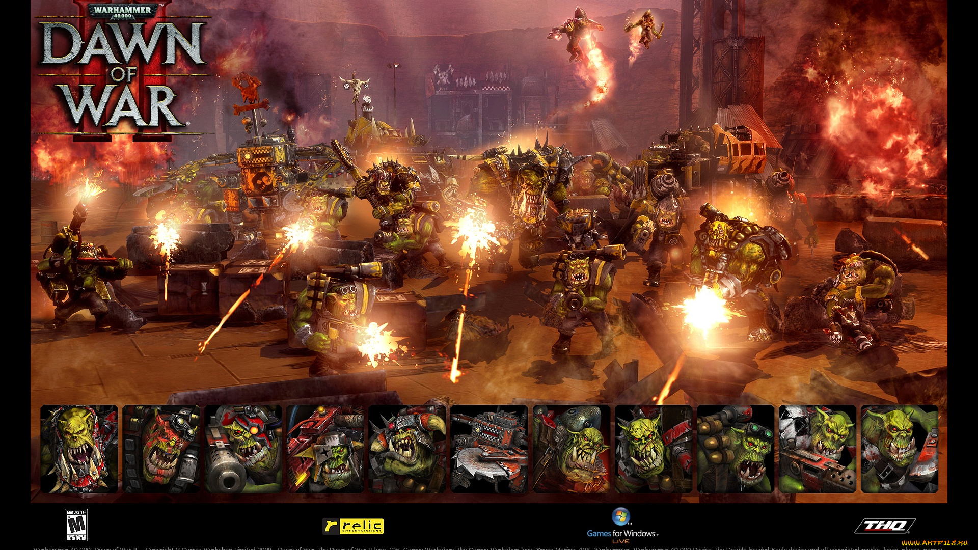 warhammer, 40, 000, dawn, of, war, видео, игры, ii