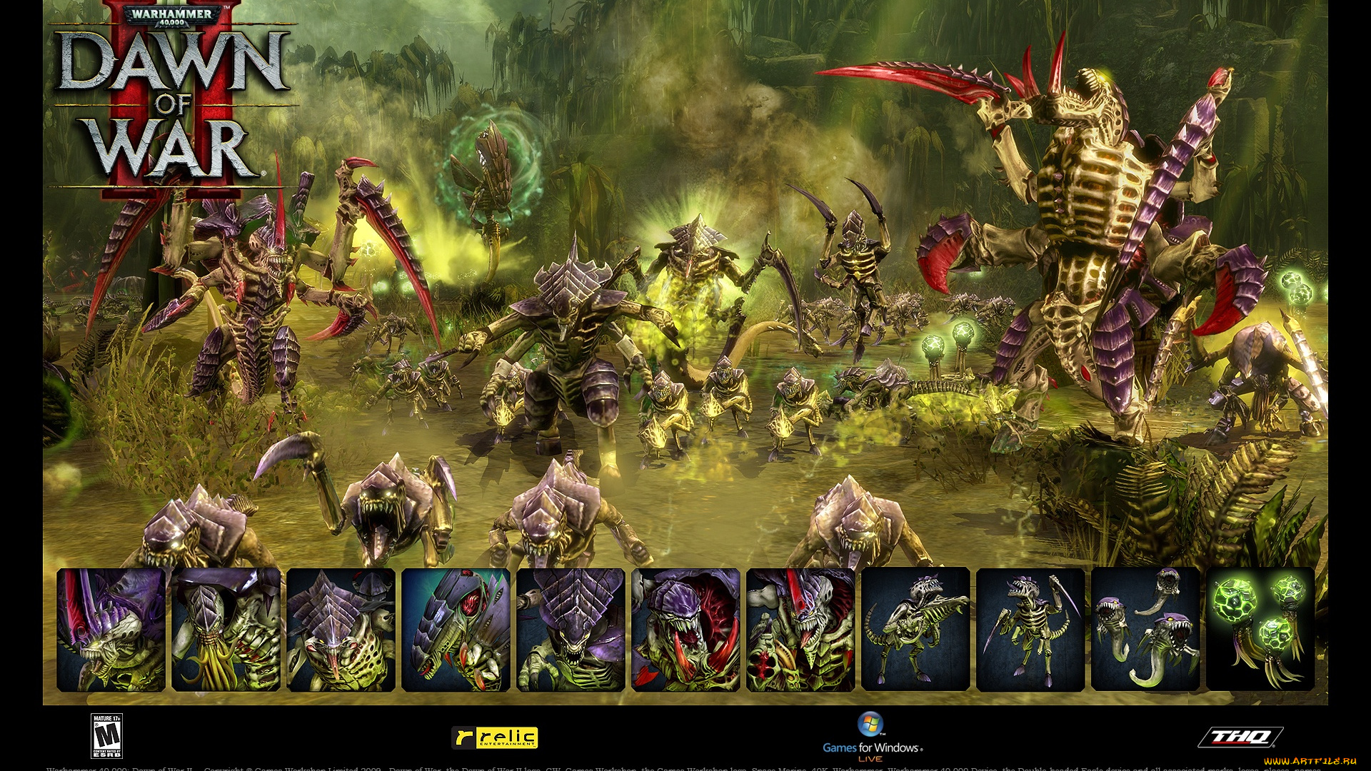 warhammer, 40, 000, dawn, of, war, видео, игры, ii