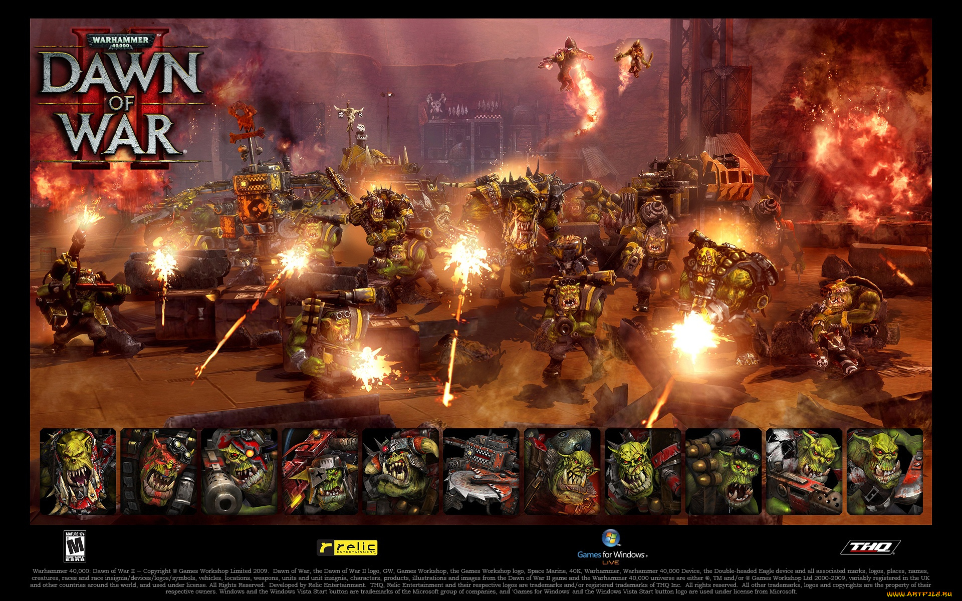 warhammer, 40, 000, dawn, of, war, видео, игры, ii