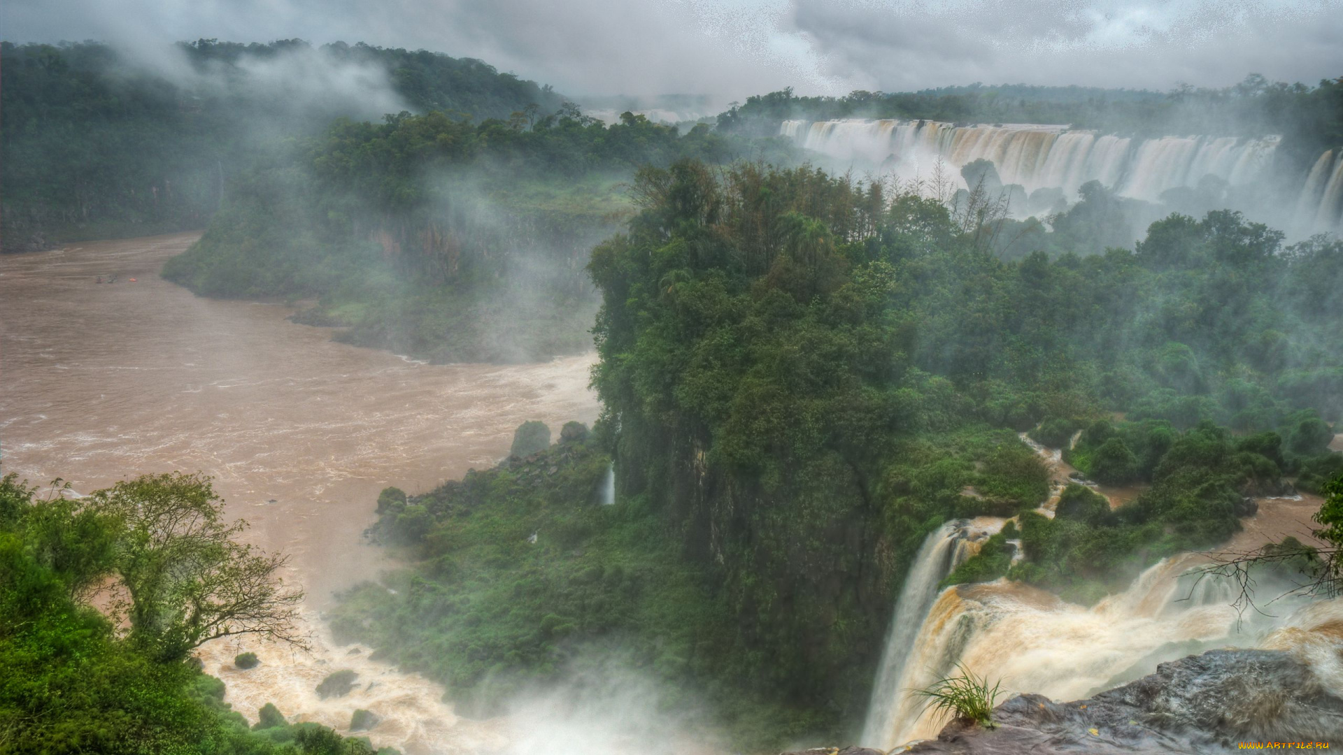 природа, водопады