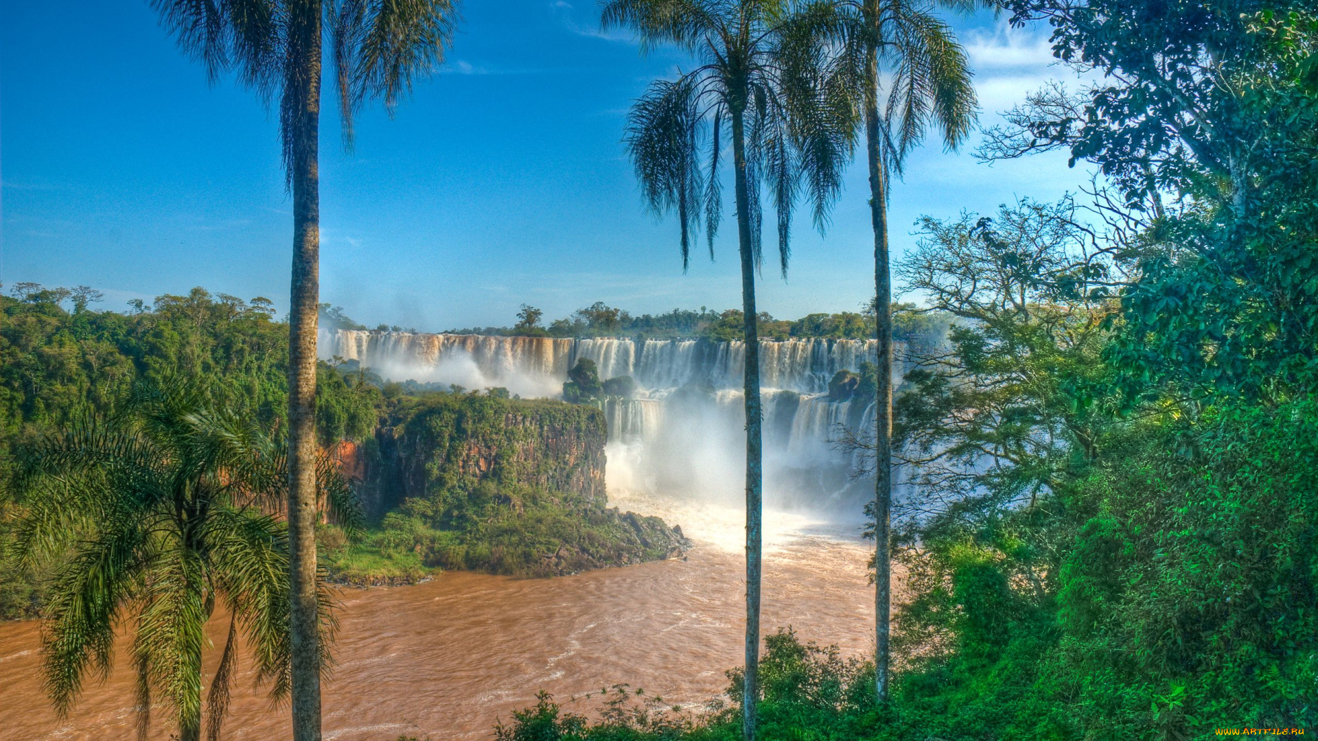 природа, водопады