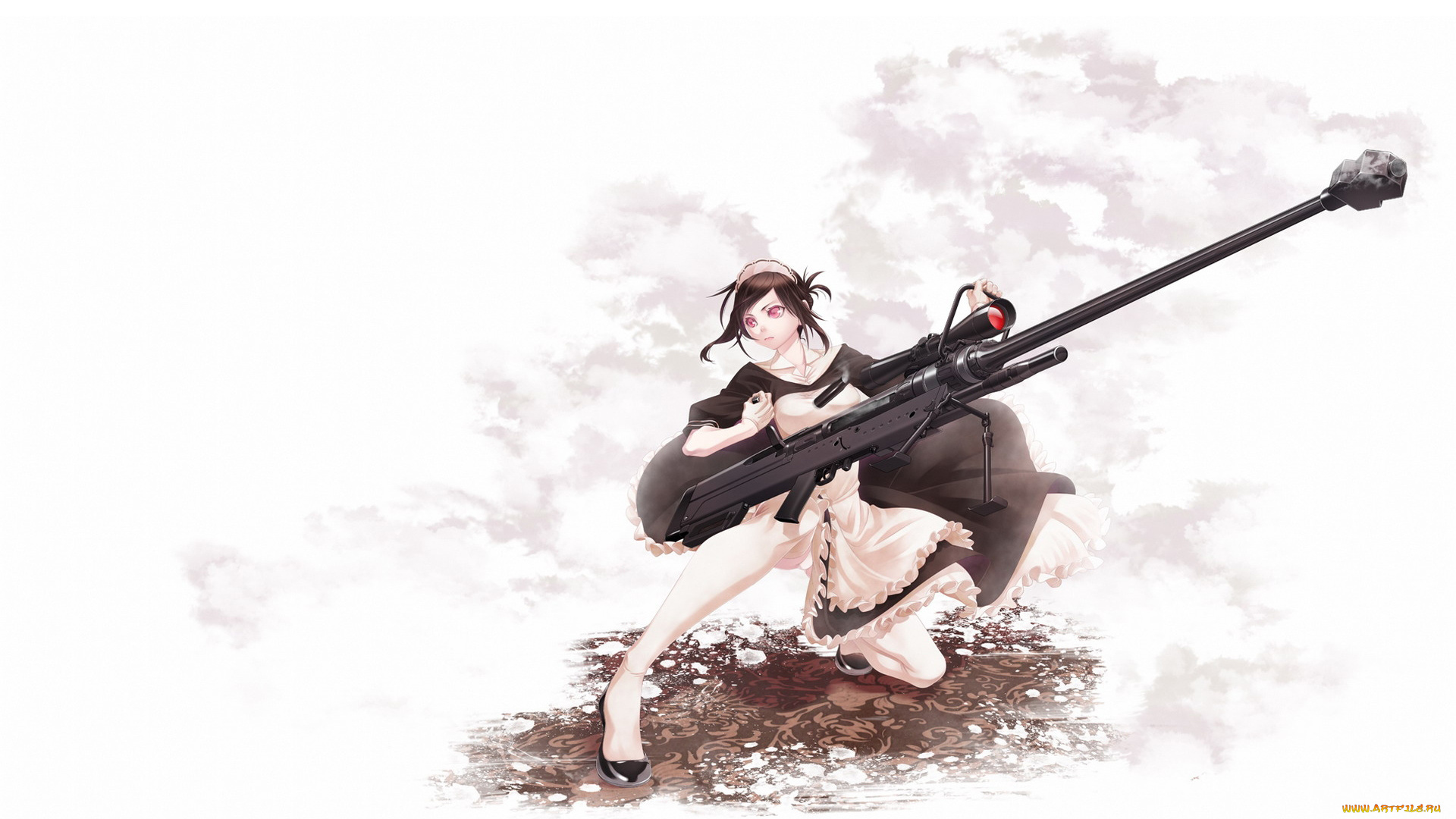 аниме, weapon, blood, technology