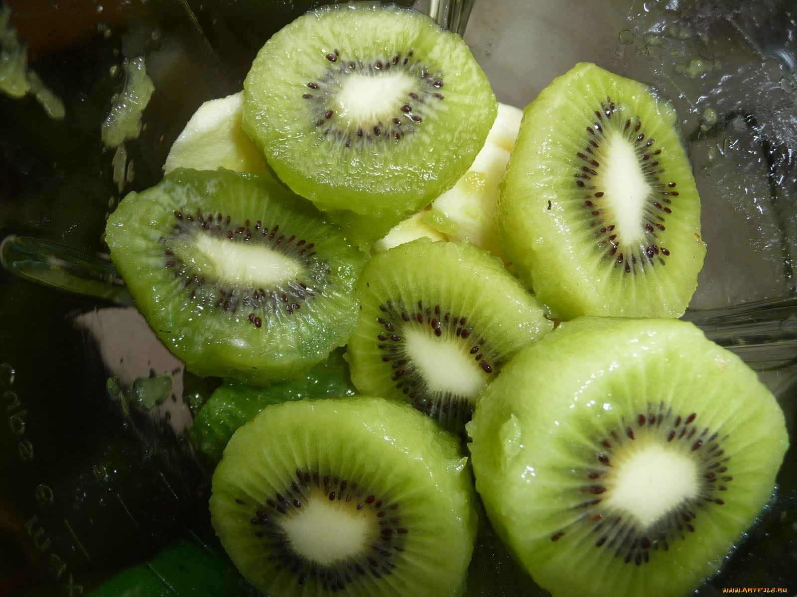 еда, киви, ломтики