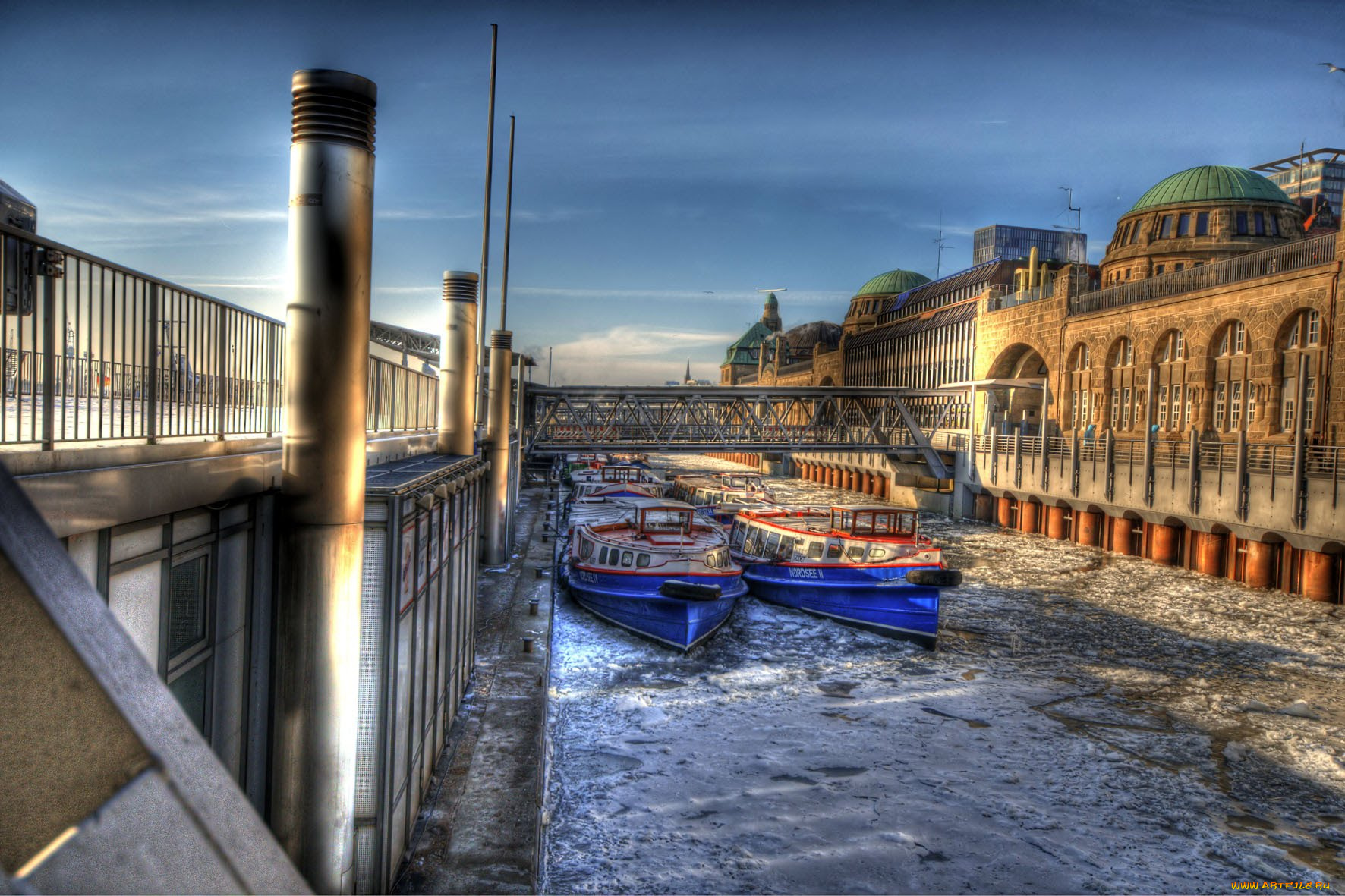 корабли, баркасы, буксиры, гамбург