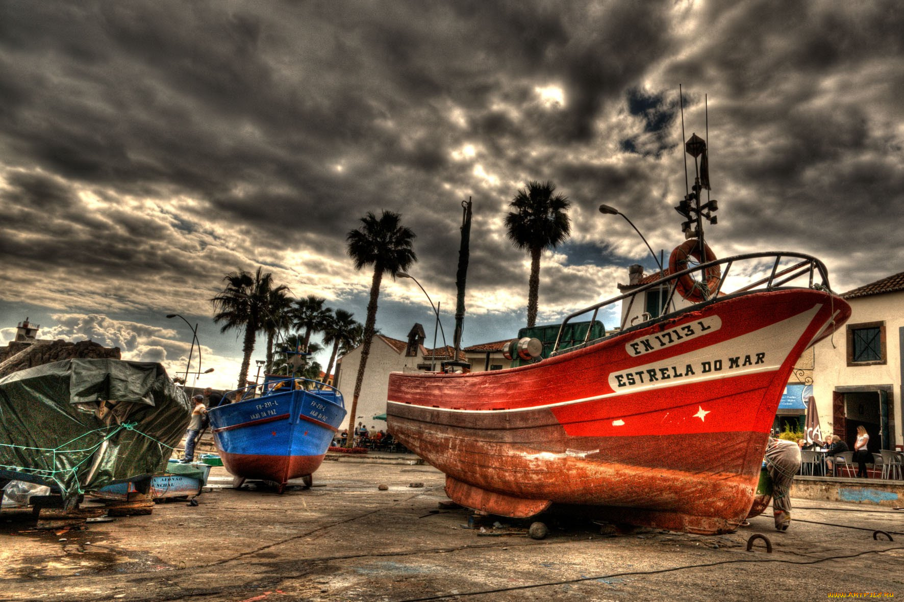 корабли, катера, fischerboot