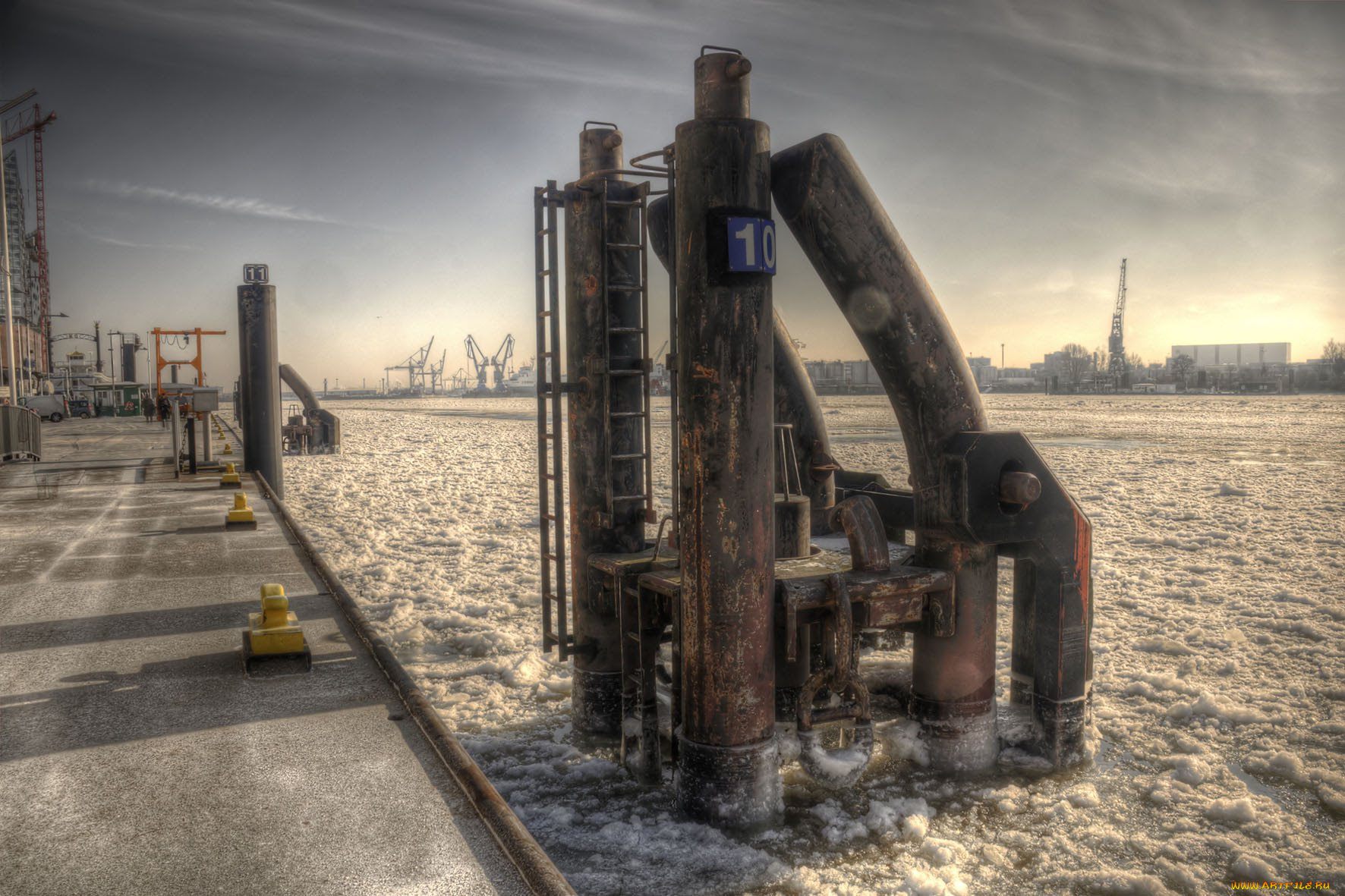 корабли, порты, причалы, гамбург