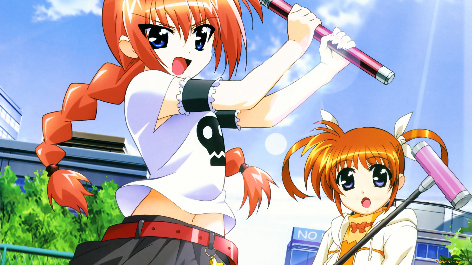 аниме, mahou, shoujo, lyrical, nanoha