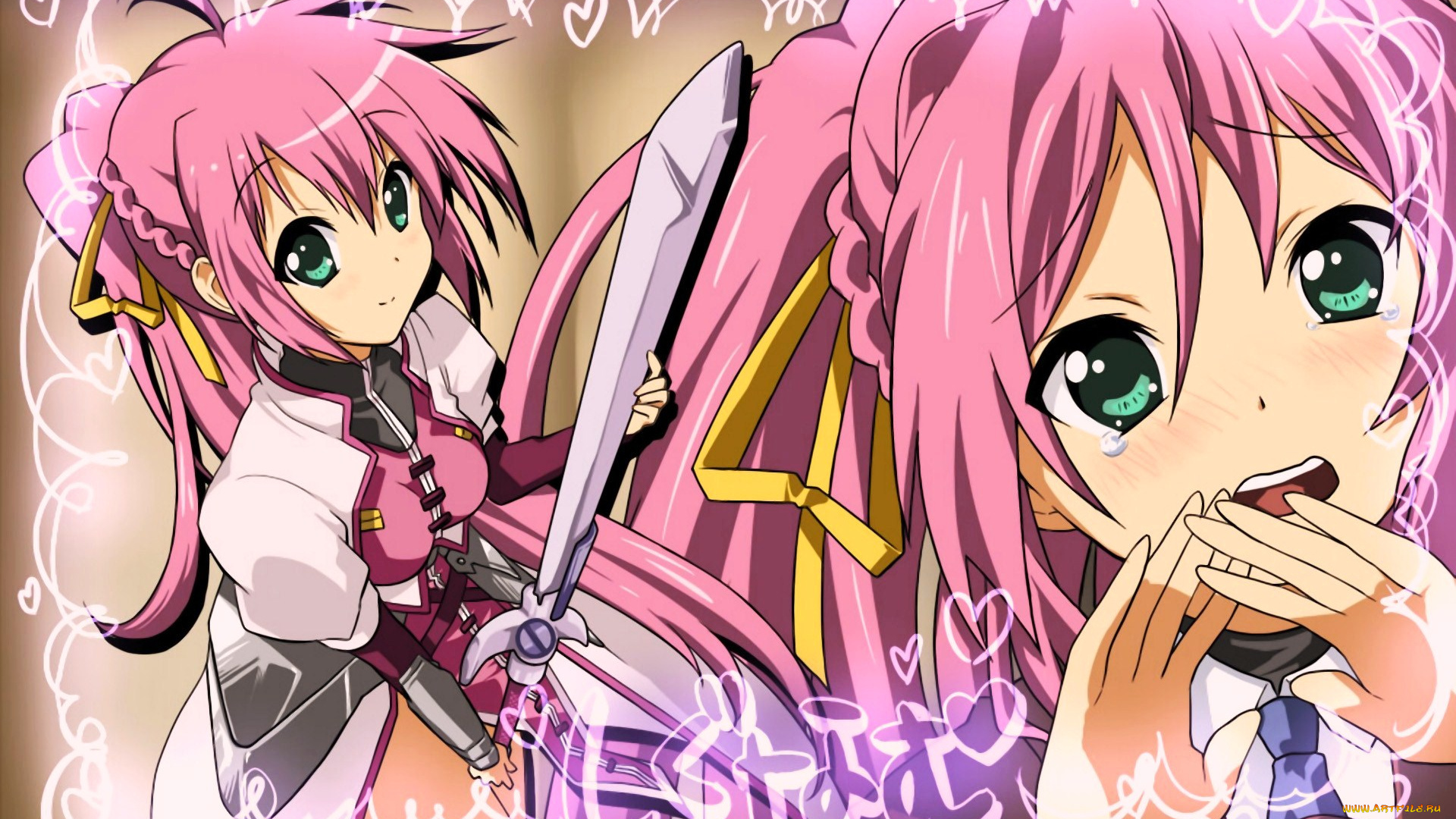 аниме, mahou, shoujo, lyrical, nanoha