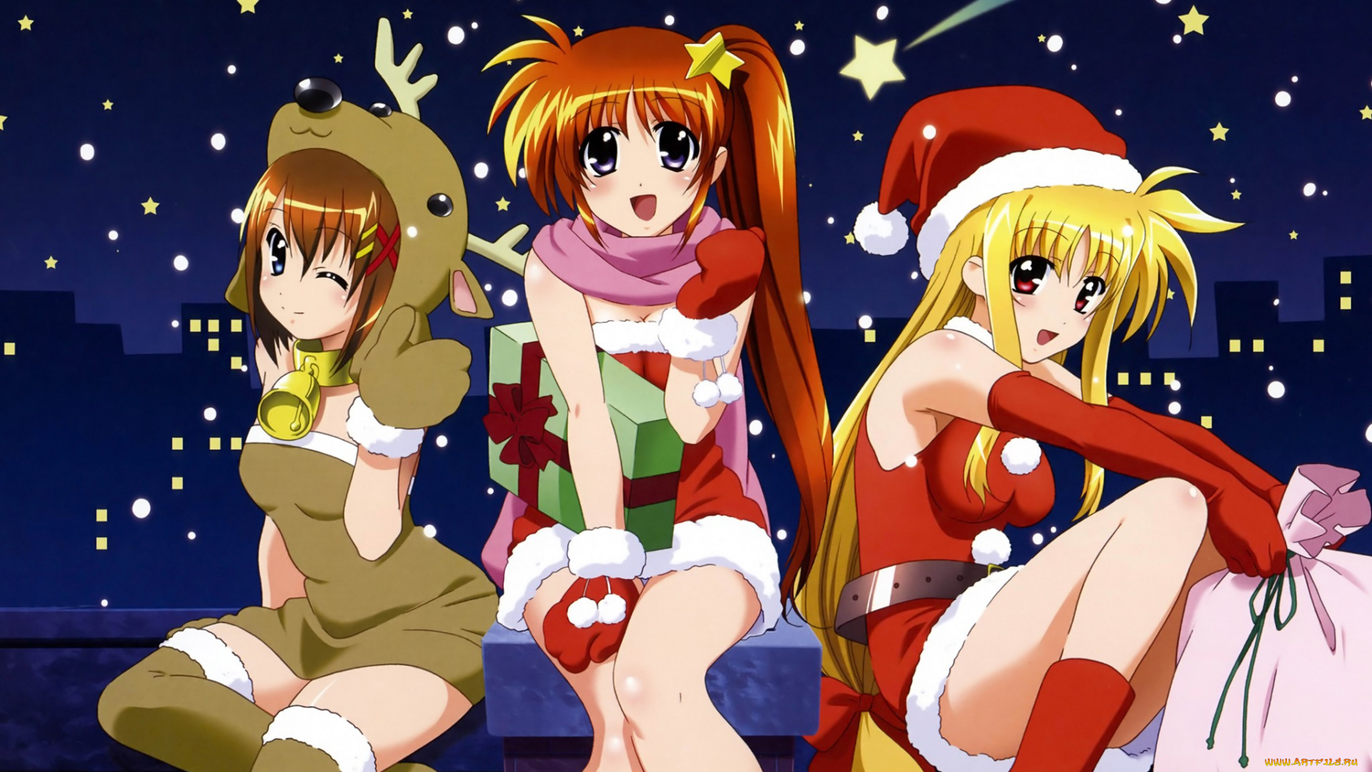 аниме, mahou, shoujo, lyrical, nanoha
