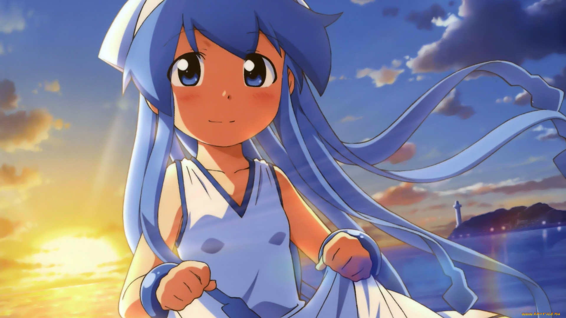 аниме, shinryaku, ika, musume, девушка
