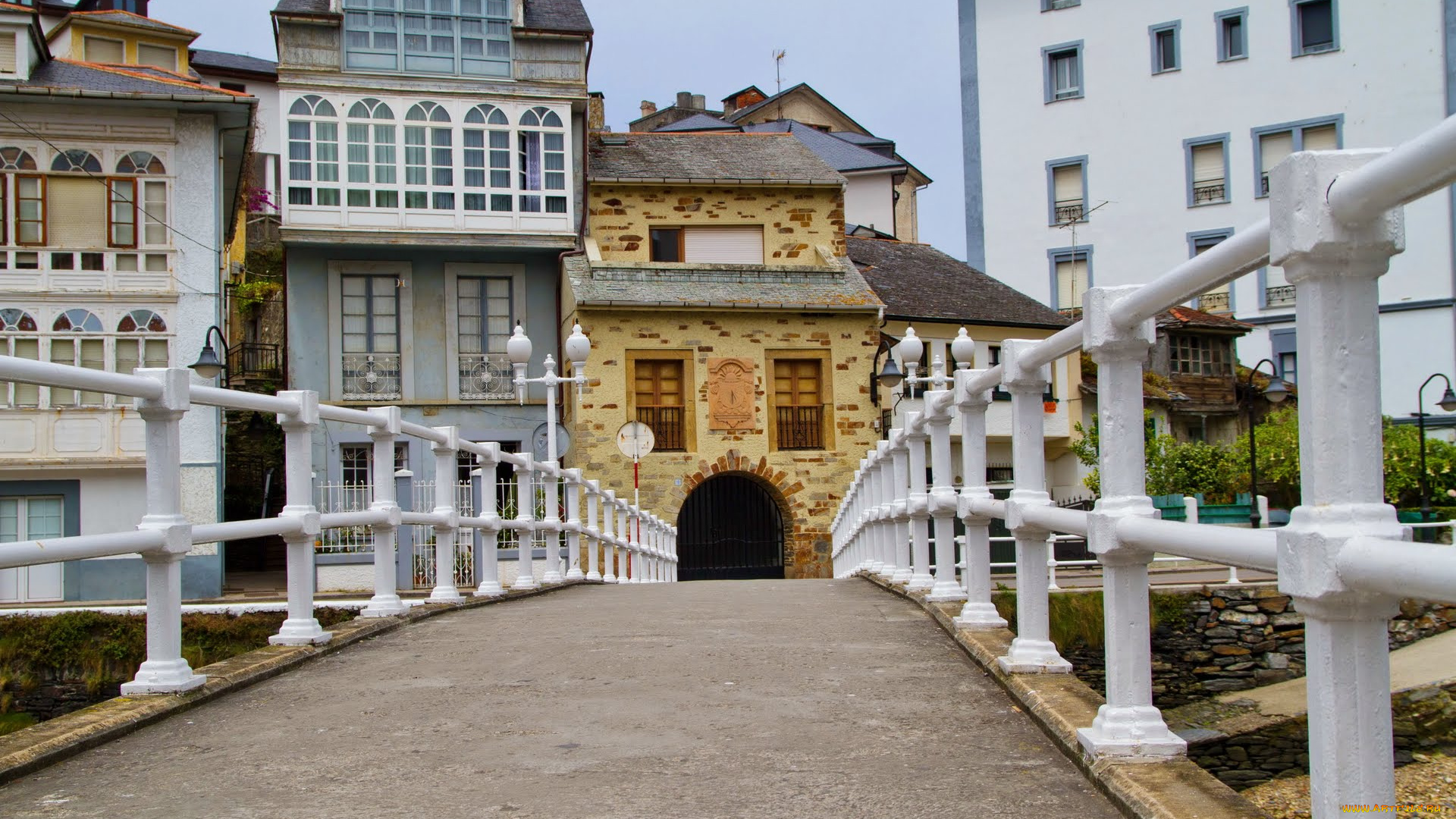 города, мосты, астурия, вальдес, испания