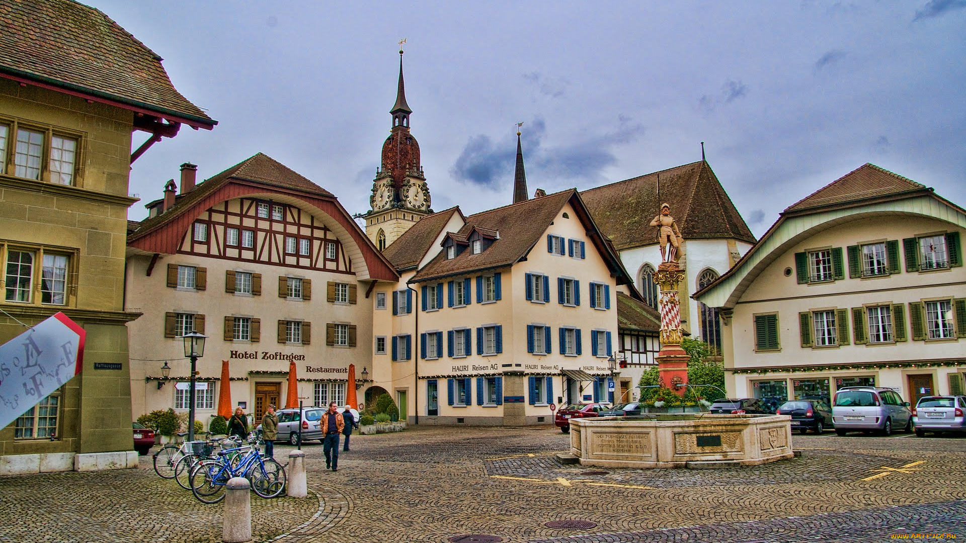 города, улицы, площади, набережные, швейцария, zofingen