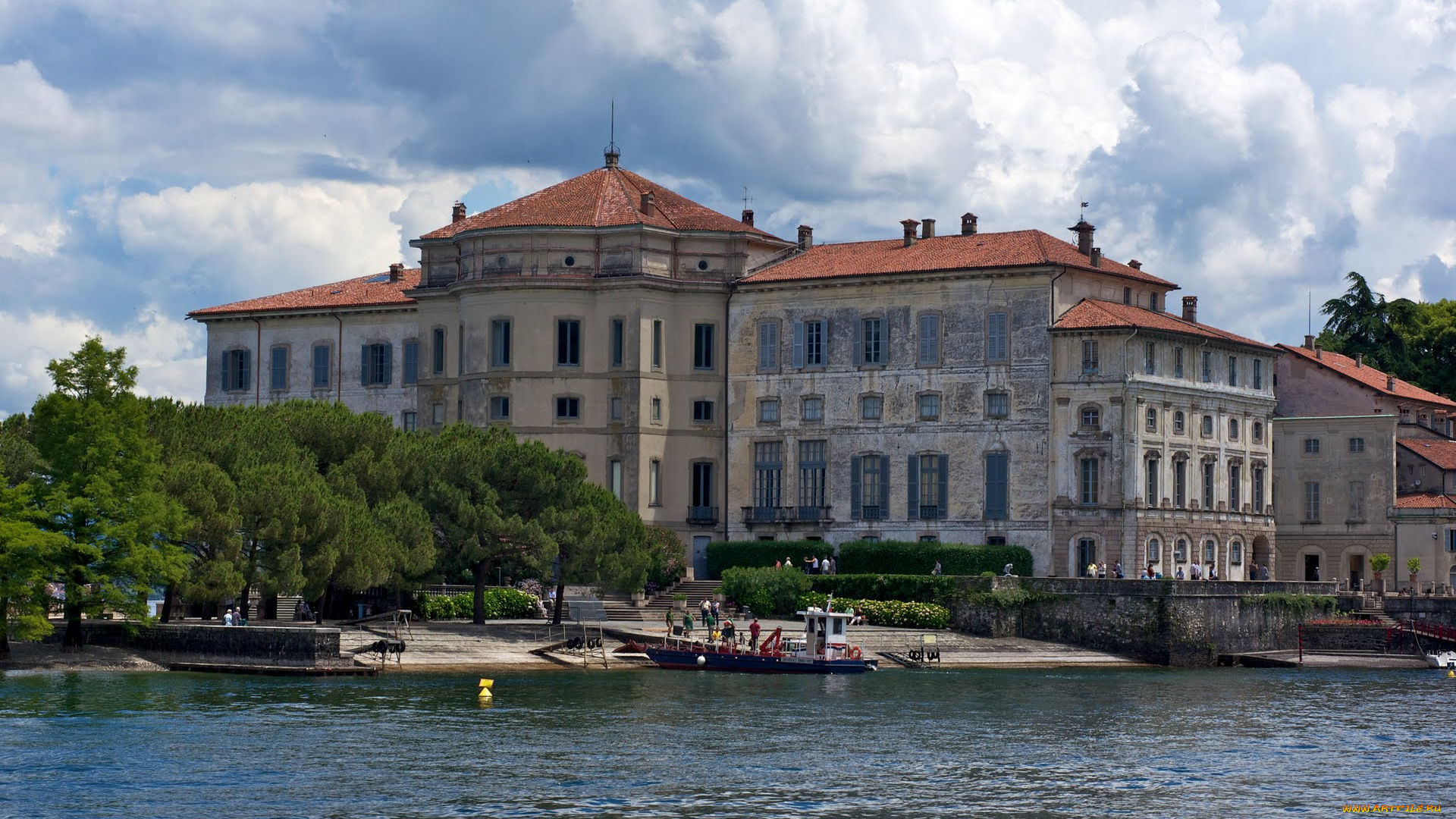 palazzo, borromeo, города, здания, дома, пьемонт