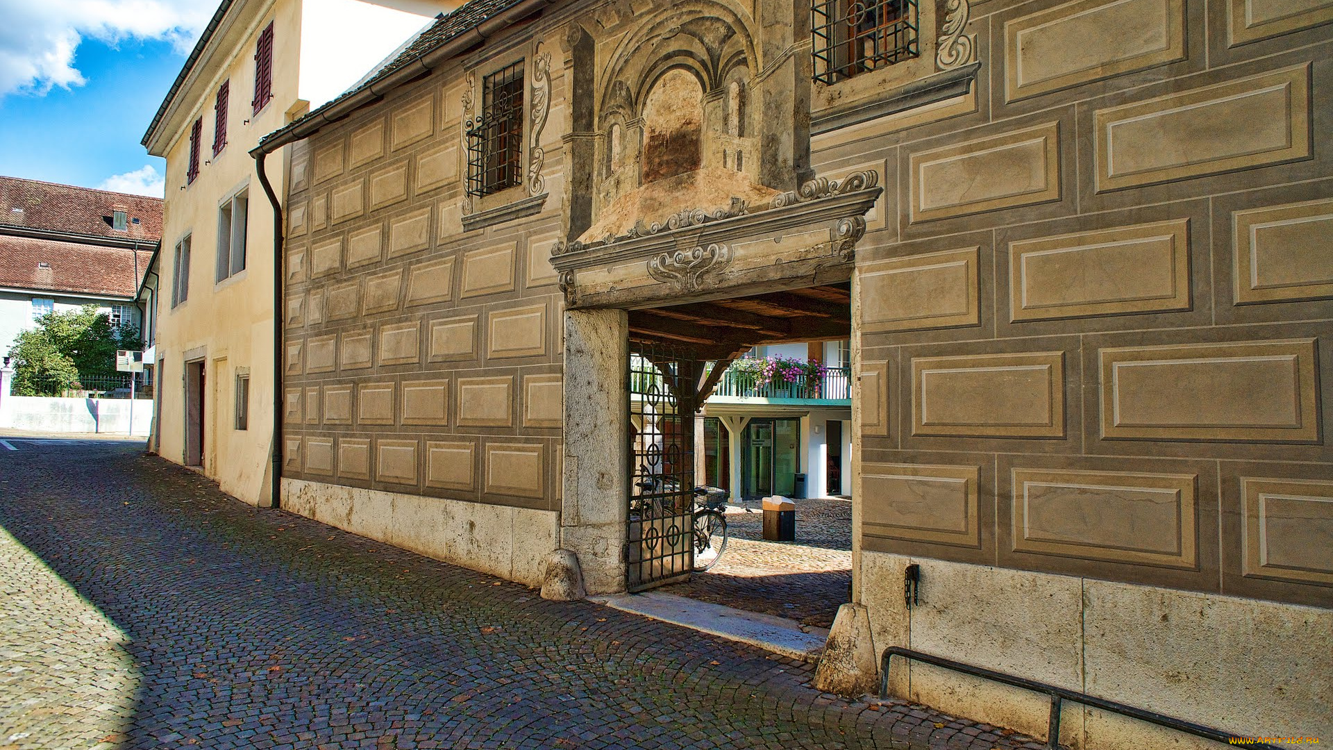 разное, элементы, архитектуры, швейцария, золотурн