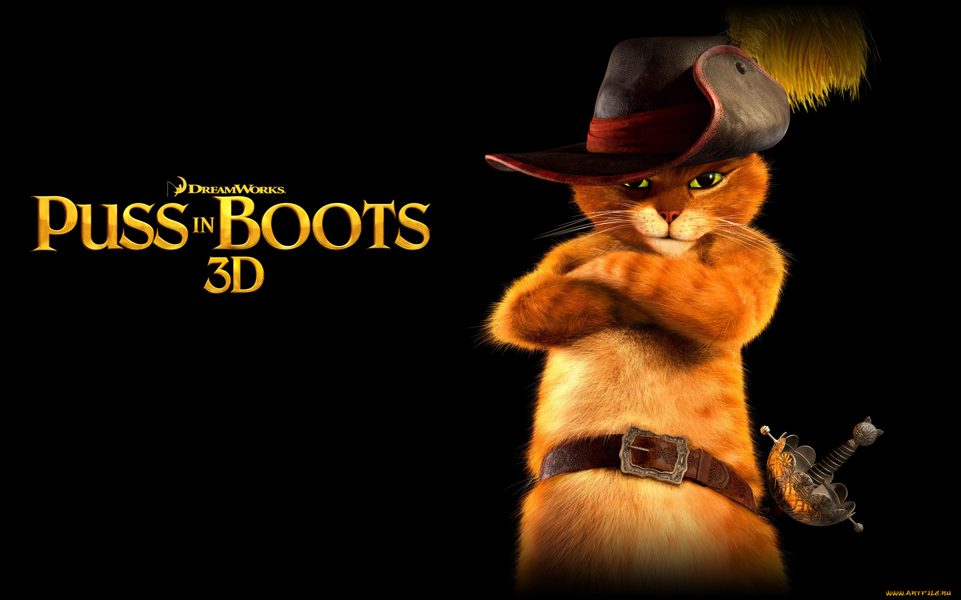 мультфильмы, puss, in, boots, кот, в, сапогах