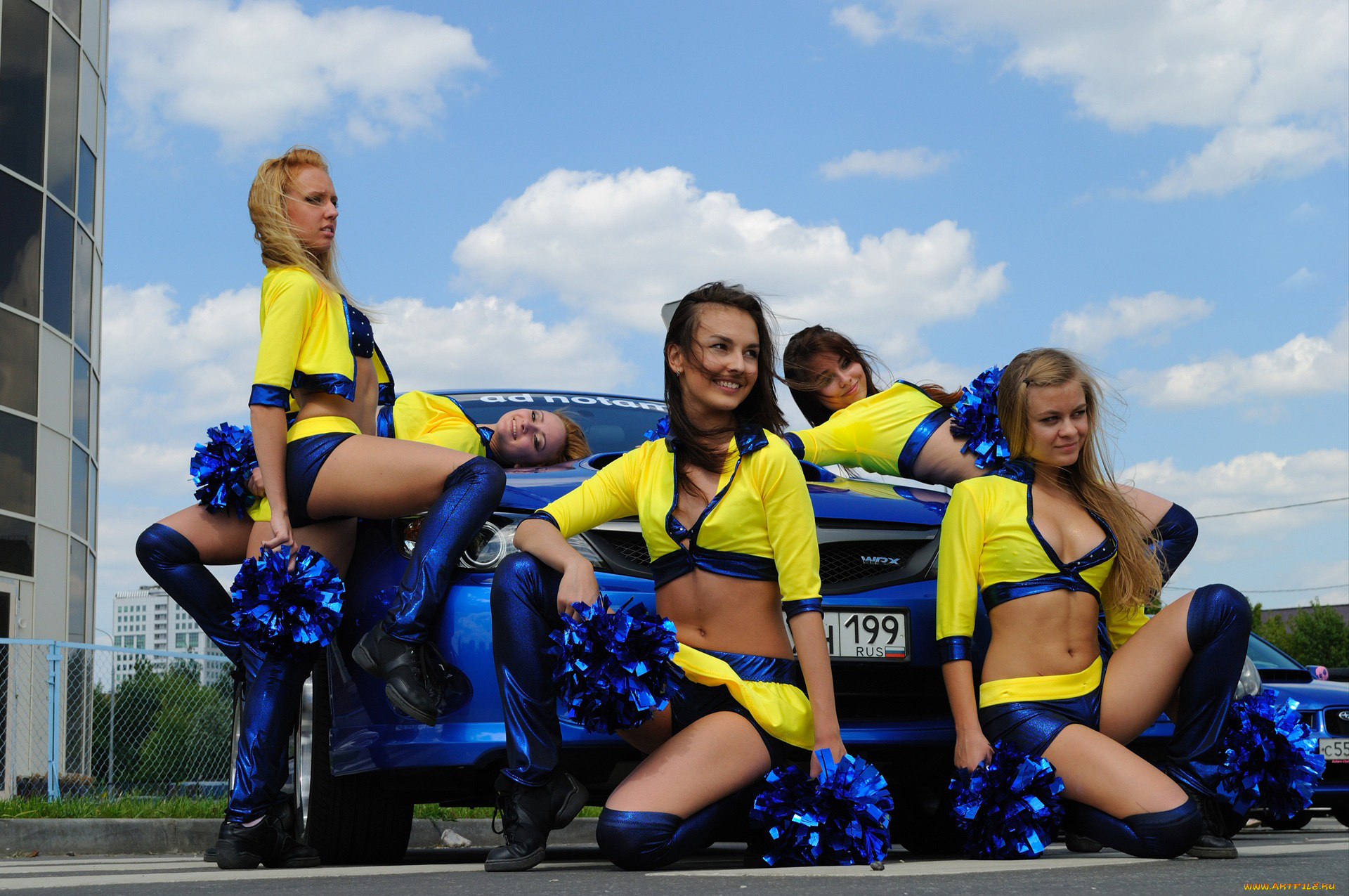 автомобили, авто, девушками