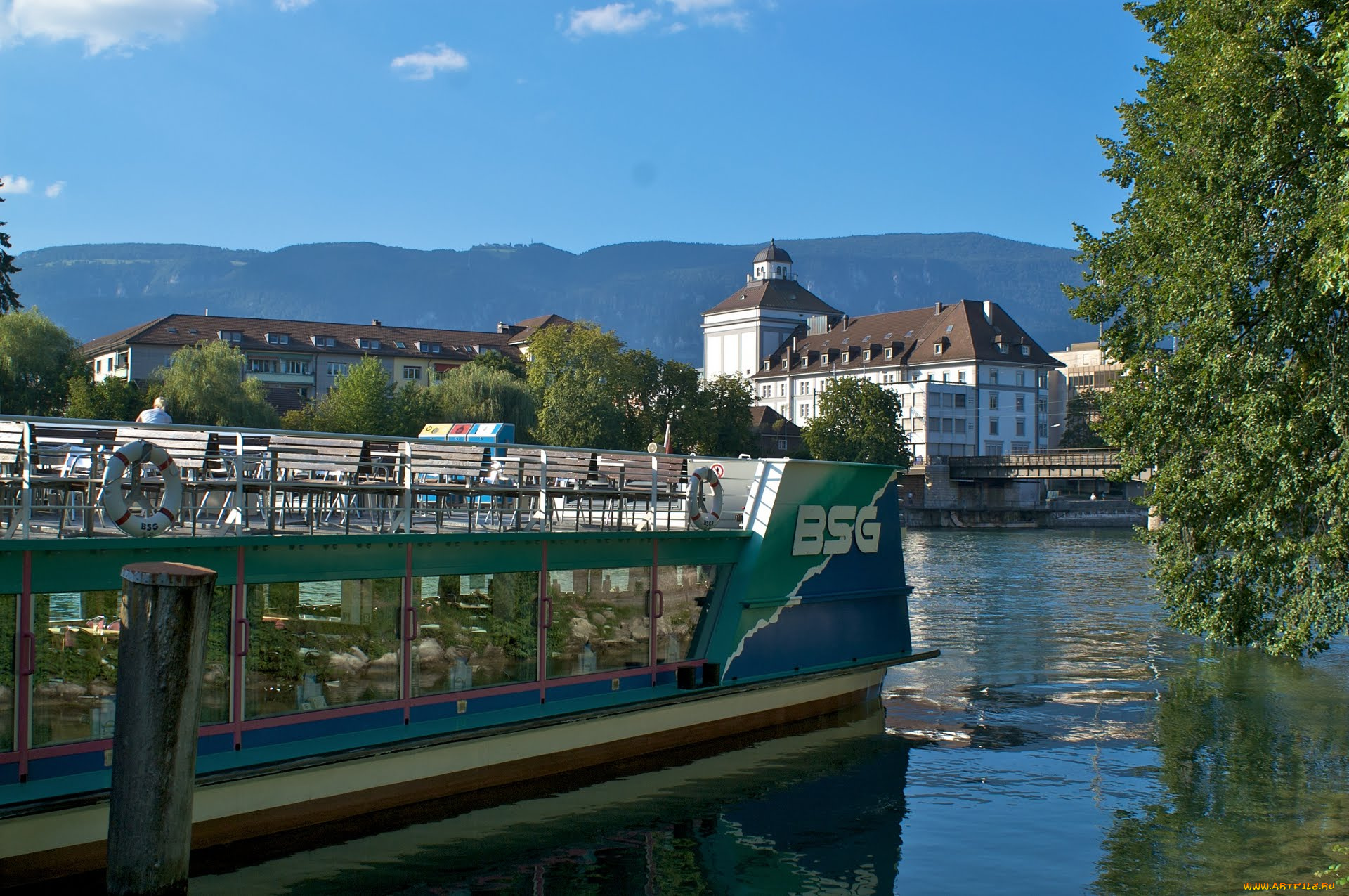 корабли, теплоходы, золотурн, швейцария