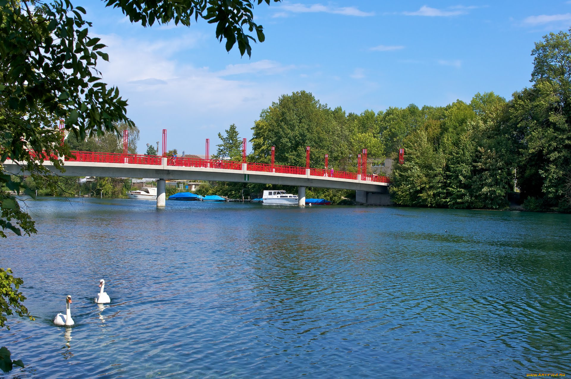 города, мосты, швейцария, золотурн
