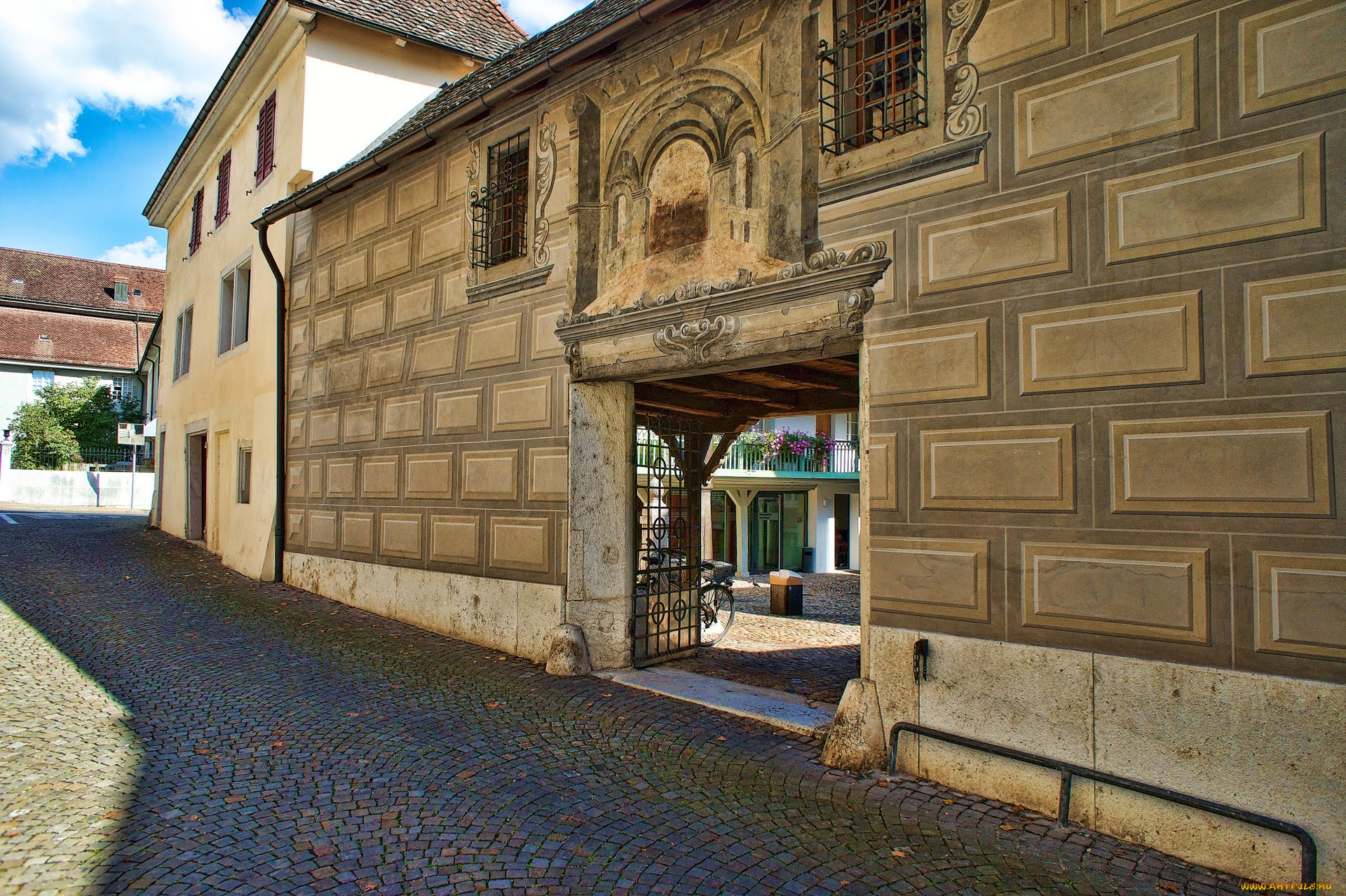 разное, элементы, архитектуры, швейцария, золотурн