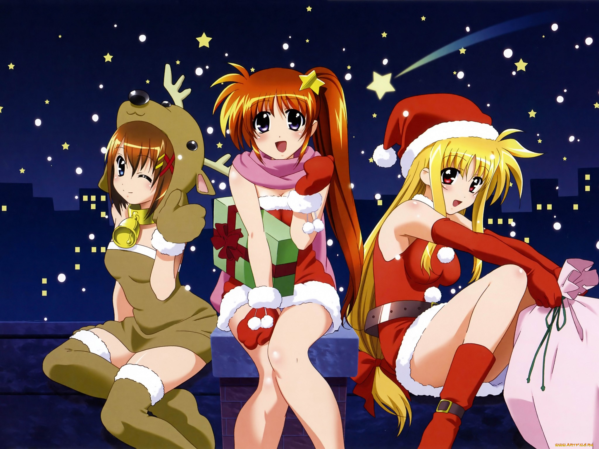 аниме, mahou, shoujo, lyrical, nanoha