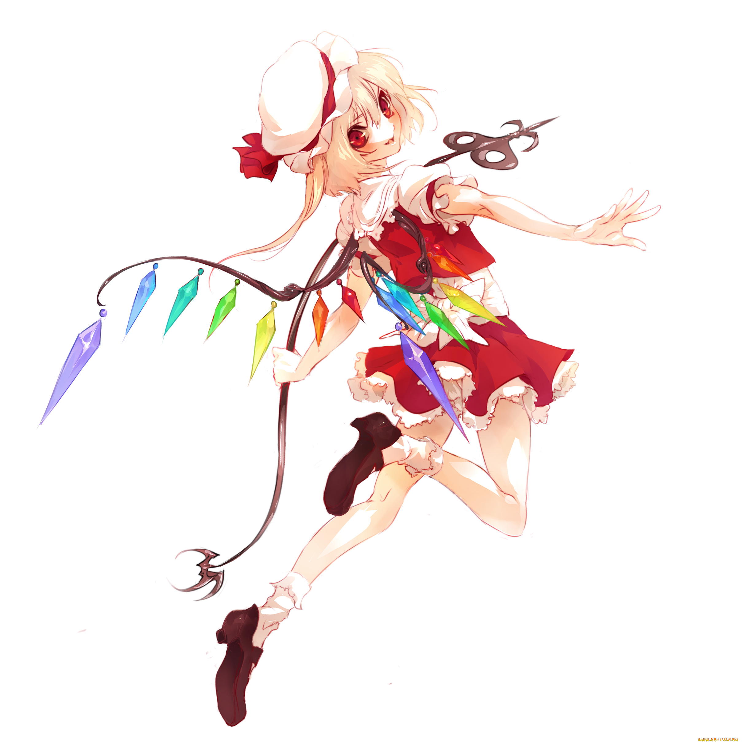 flandre, scarlet, аниме, touhou