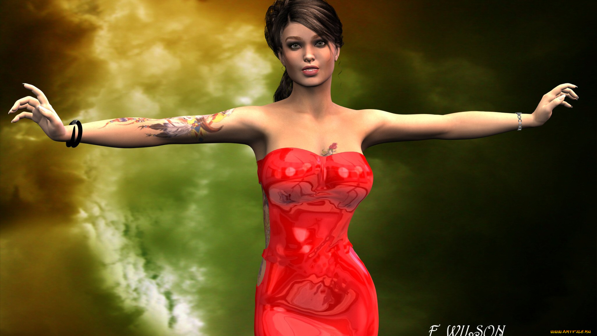 3д, графика, people, люди, девушка