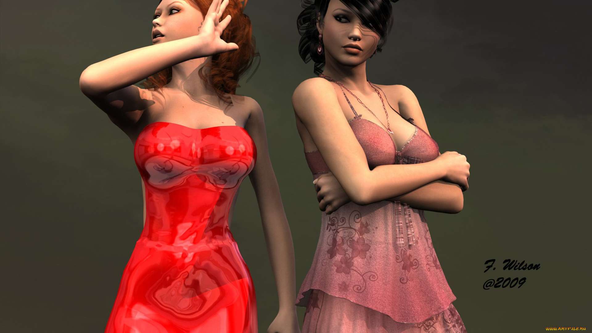 3д, графика, people, люди, девушки