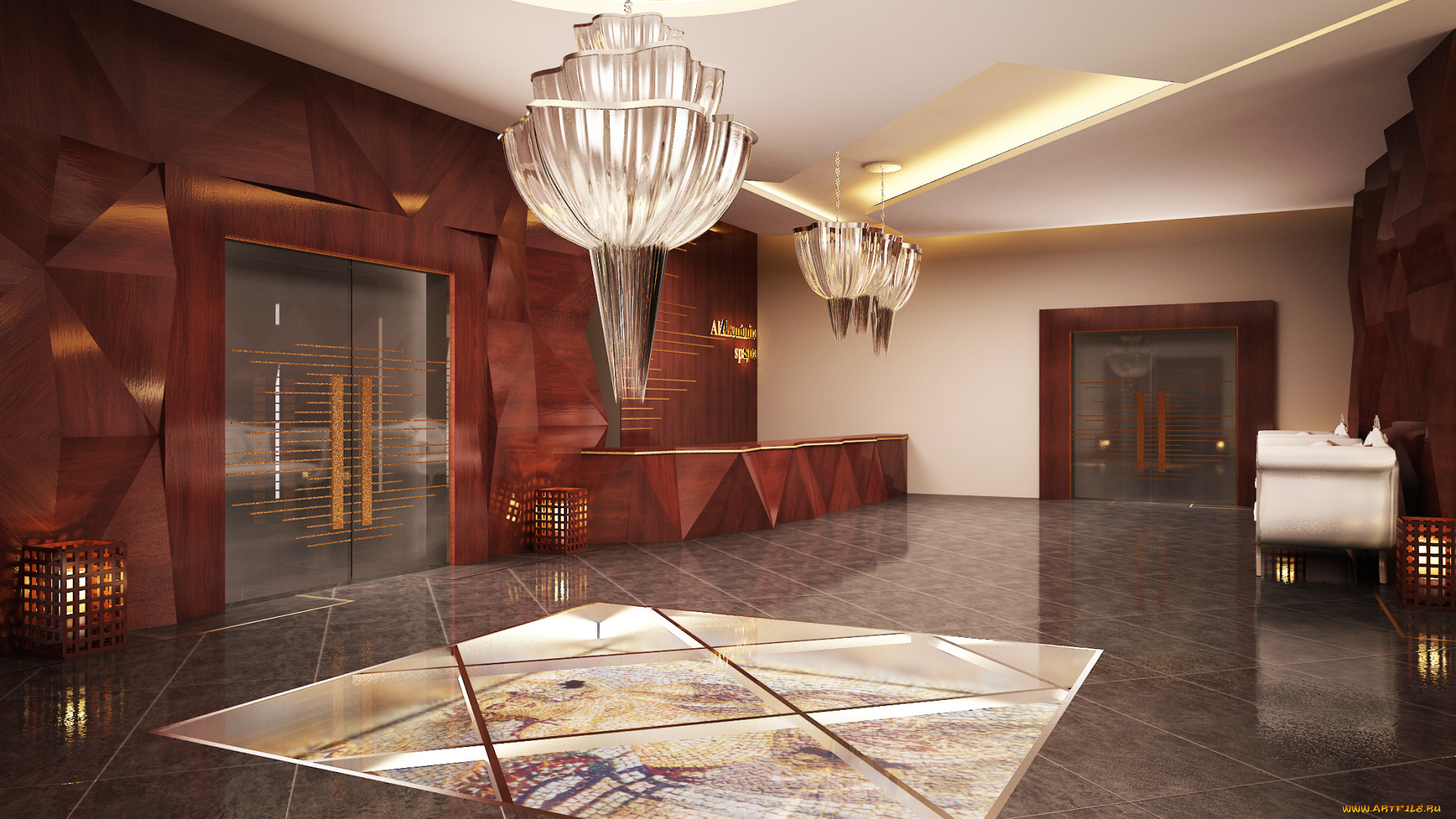 3д, графика, realism, реализм, зал, светильники