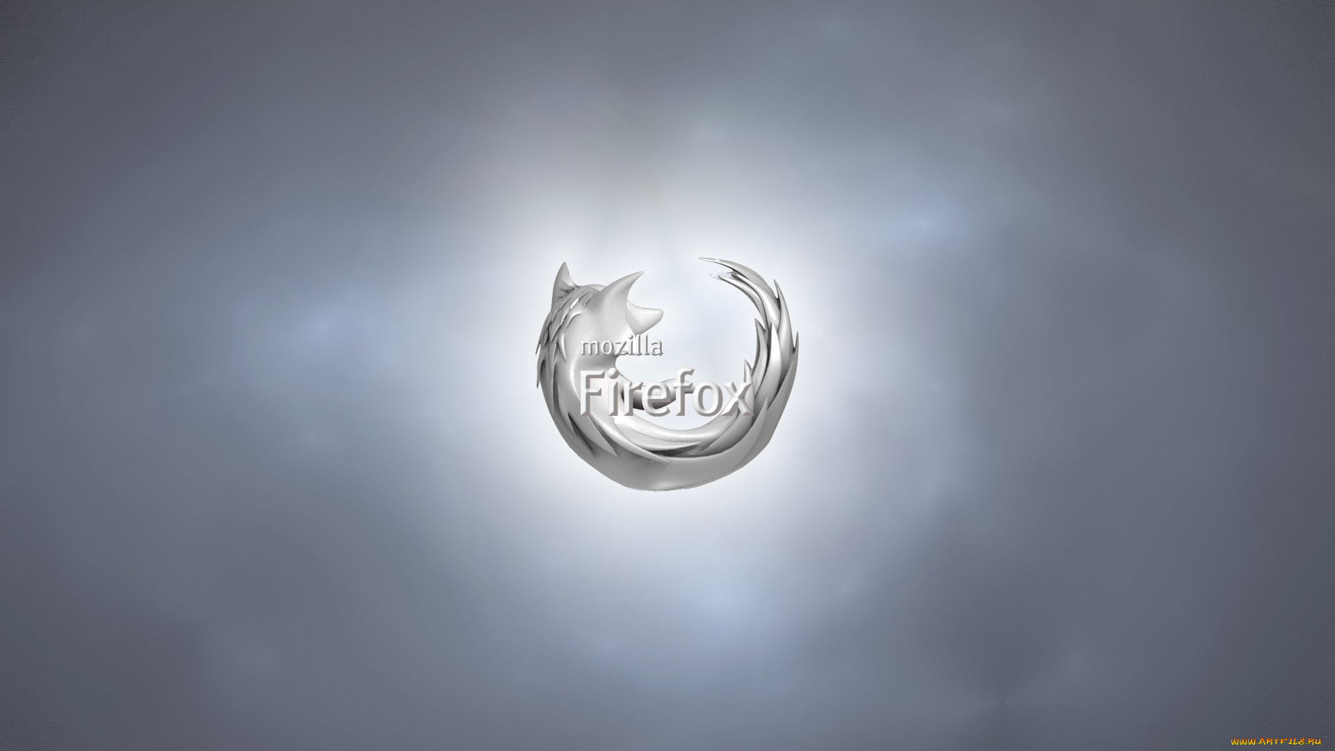 компьютеры, mozilla, firefox, логотип, серый, лиса