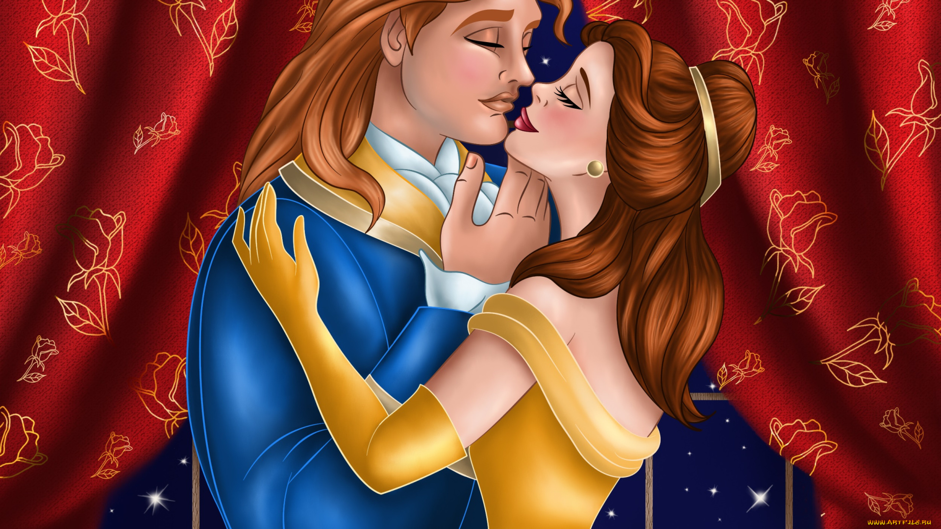 мультфильмы, beauty, and, the, beast, парень, девушка