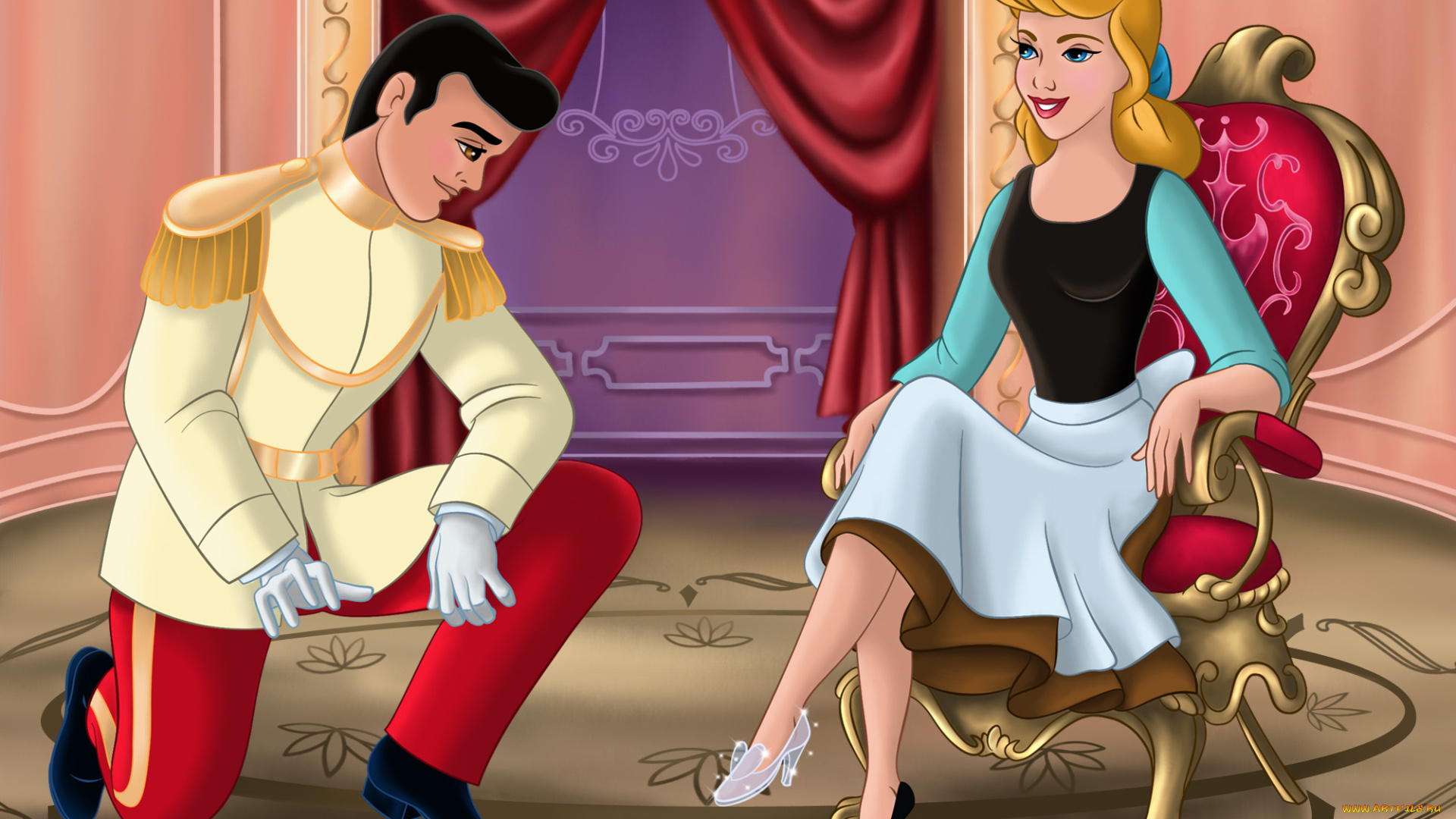 мультфильмы, cinderella, ii, dreams, come, true, девушка, парень