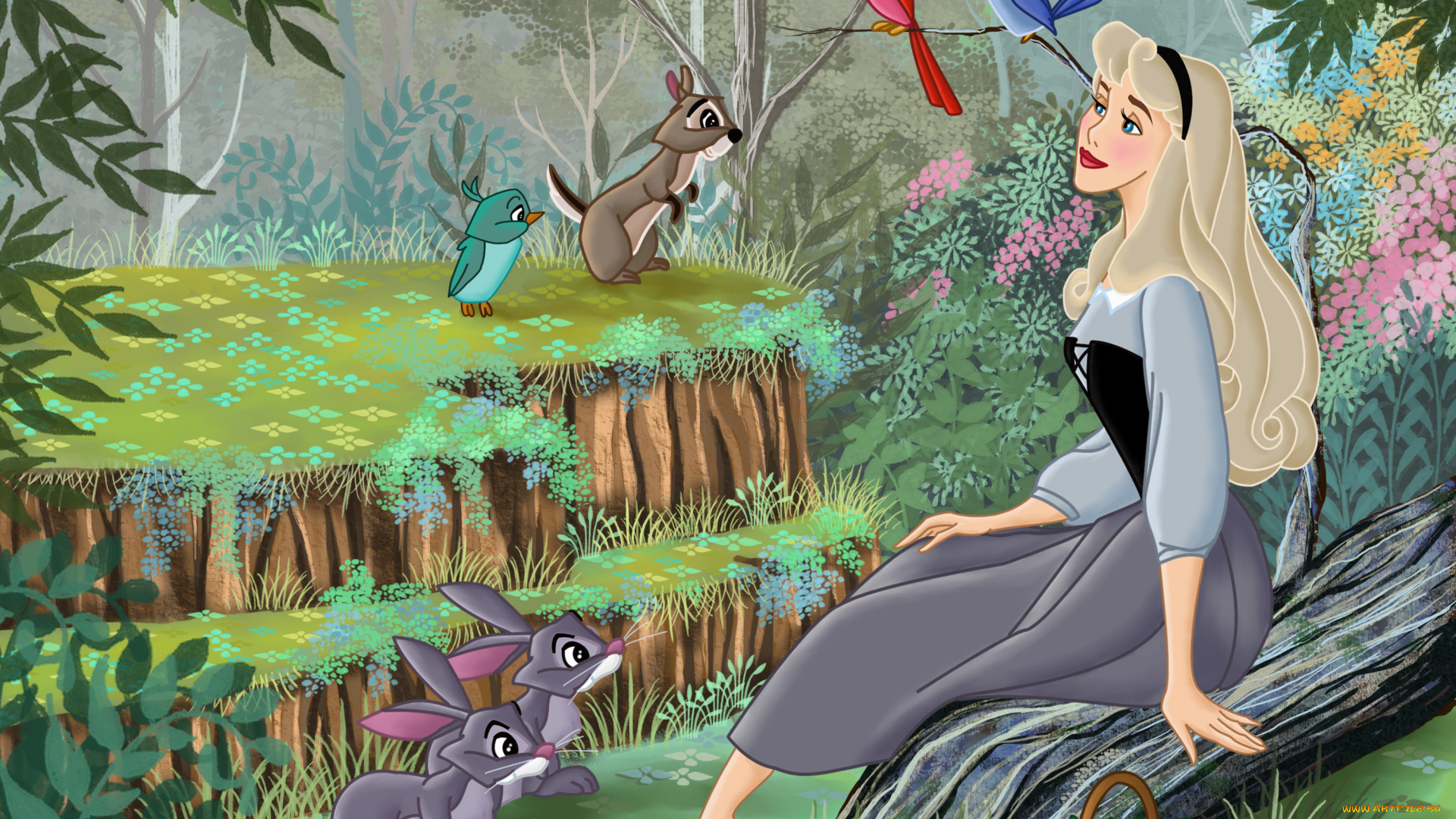 мультфильмы, sleeping, beauty, принцесса, аврора, спящая, красавица